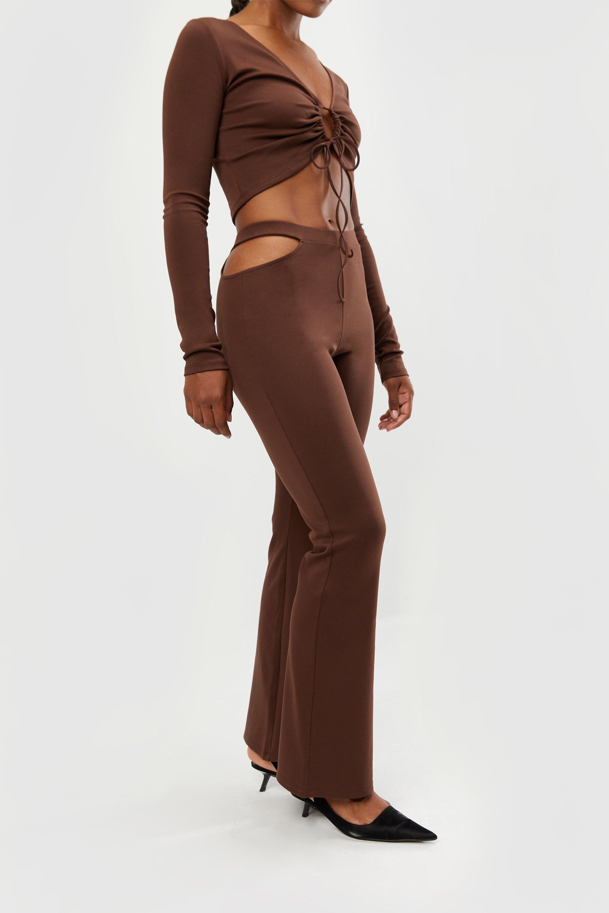SIDE CUT-OUT PANTS by OAK + FORT