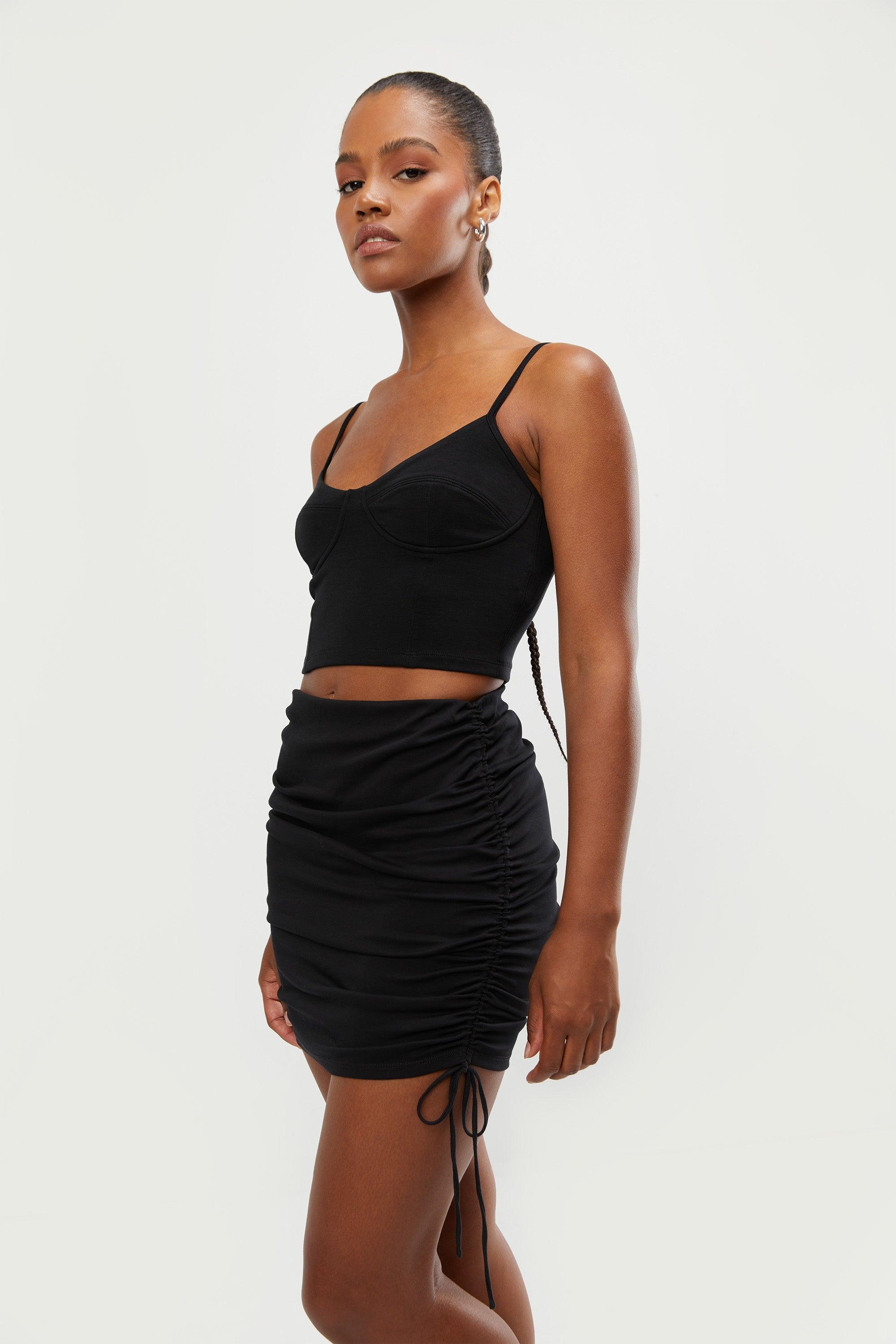 SIDE TIE MINI SKIRT by OAK + FORT