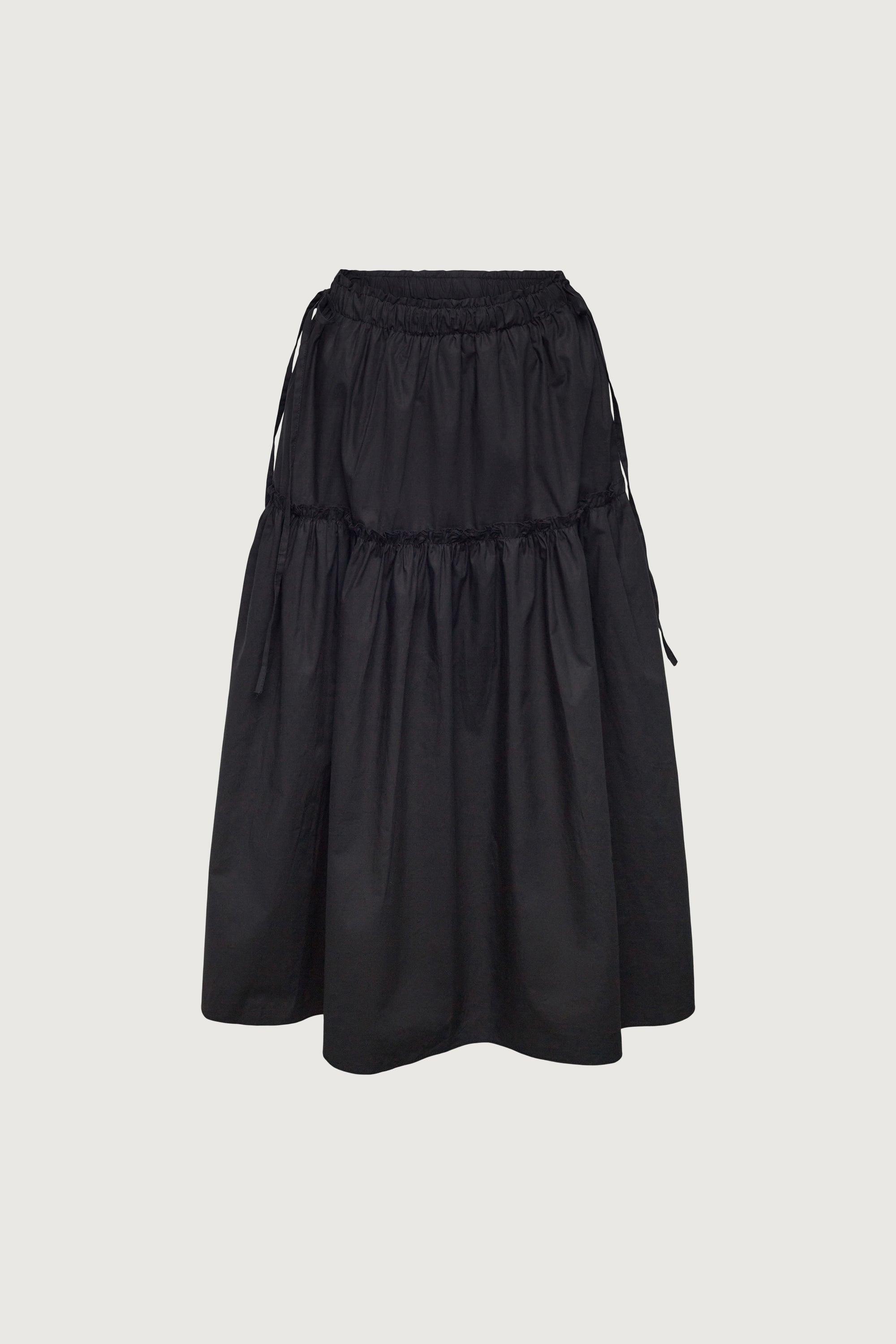 SIDE TIE TIERED SKIRT by OAK + FORT