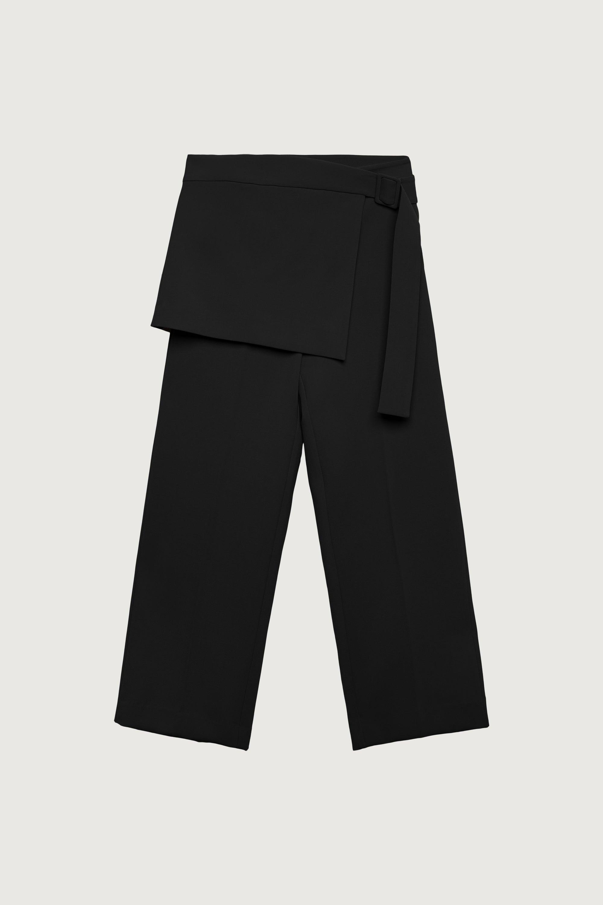 SKIRT-OVERLAY SUITING TROUSER by OAK + FORT