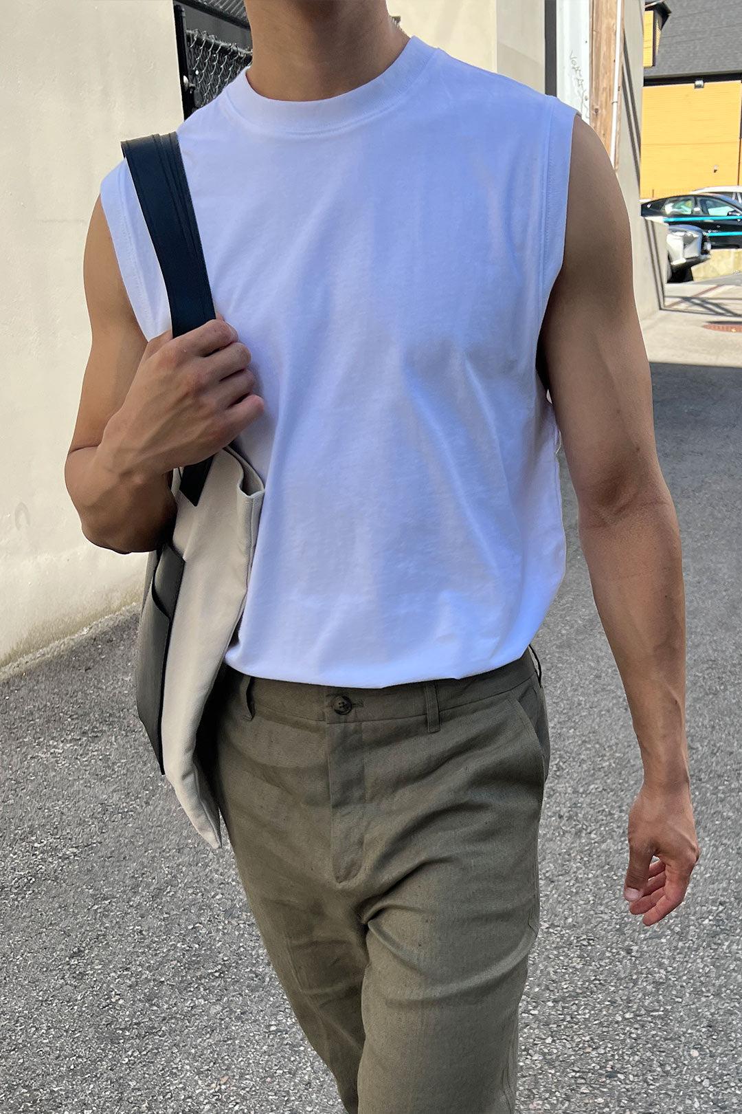 SLEEVELESS MUSCLE TANK by OAK + FORT