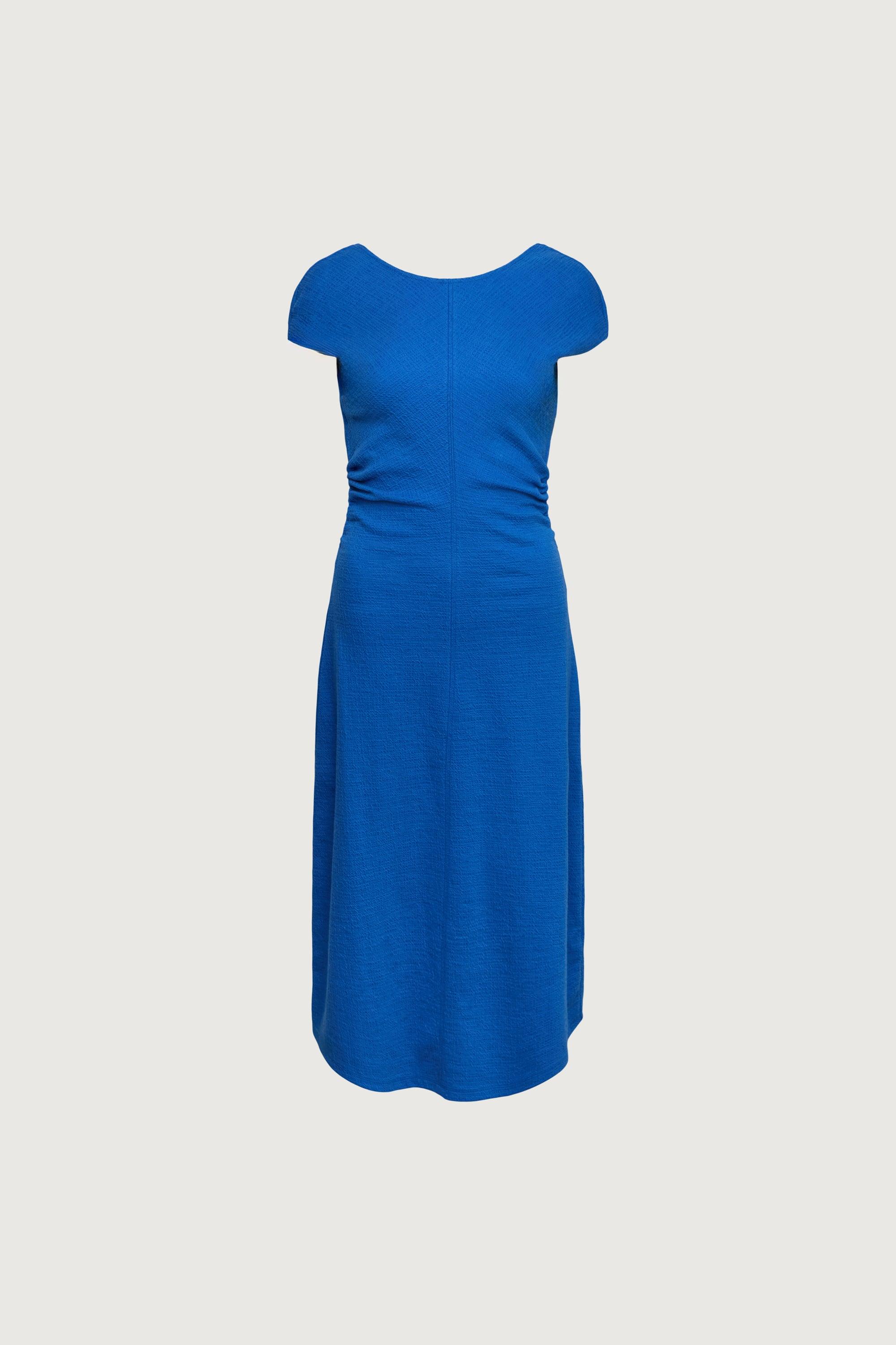 SLEEVELESS RUCHED WAIST MIDI DRESS by OAK + FORT
