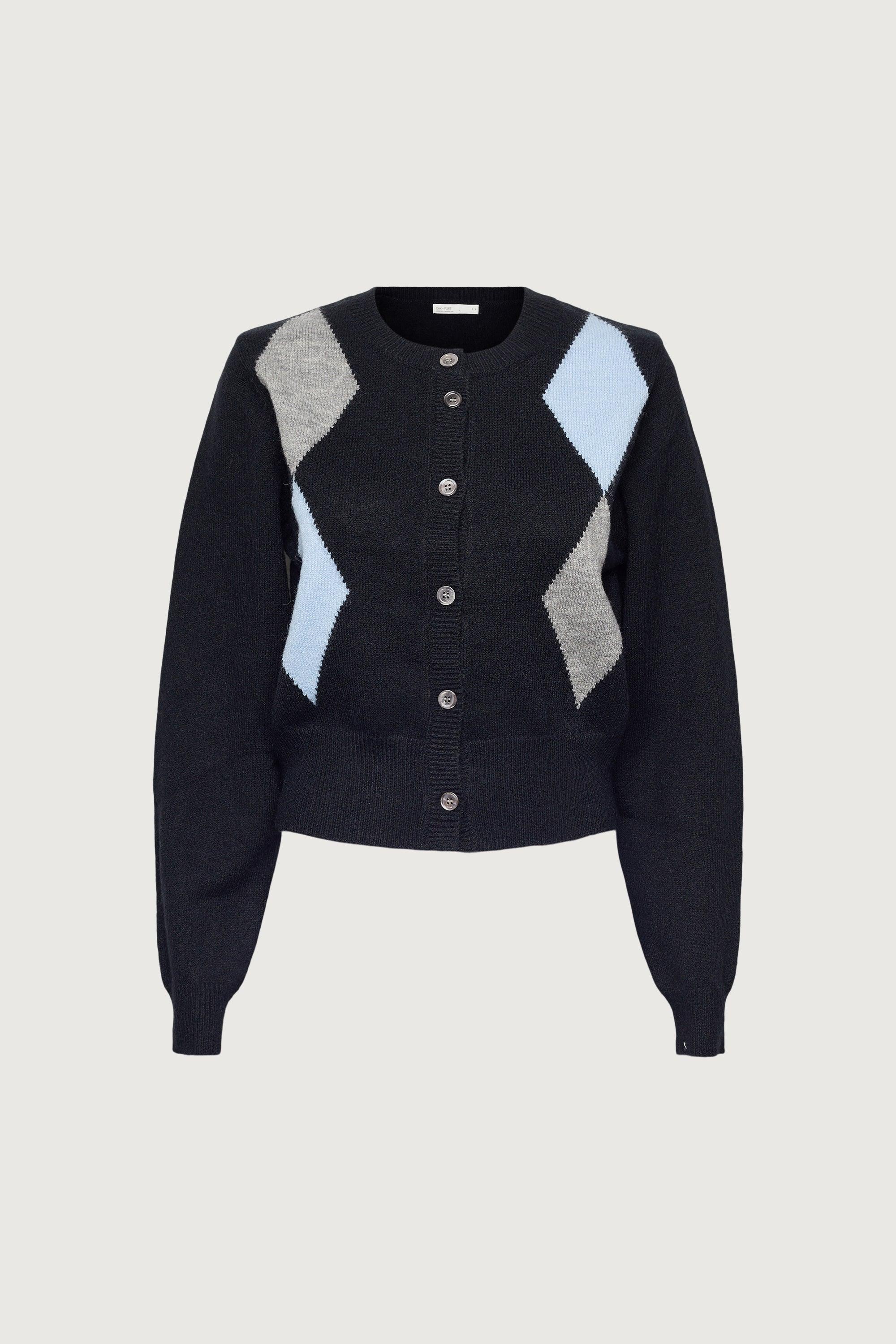SLIM FIT ARGYLE CARDIGAN by OAK + FORT