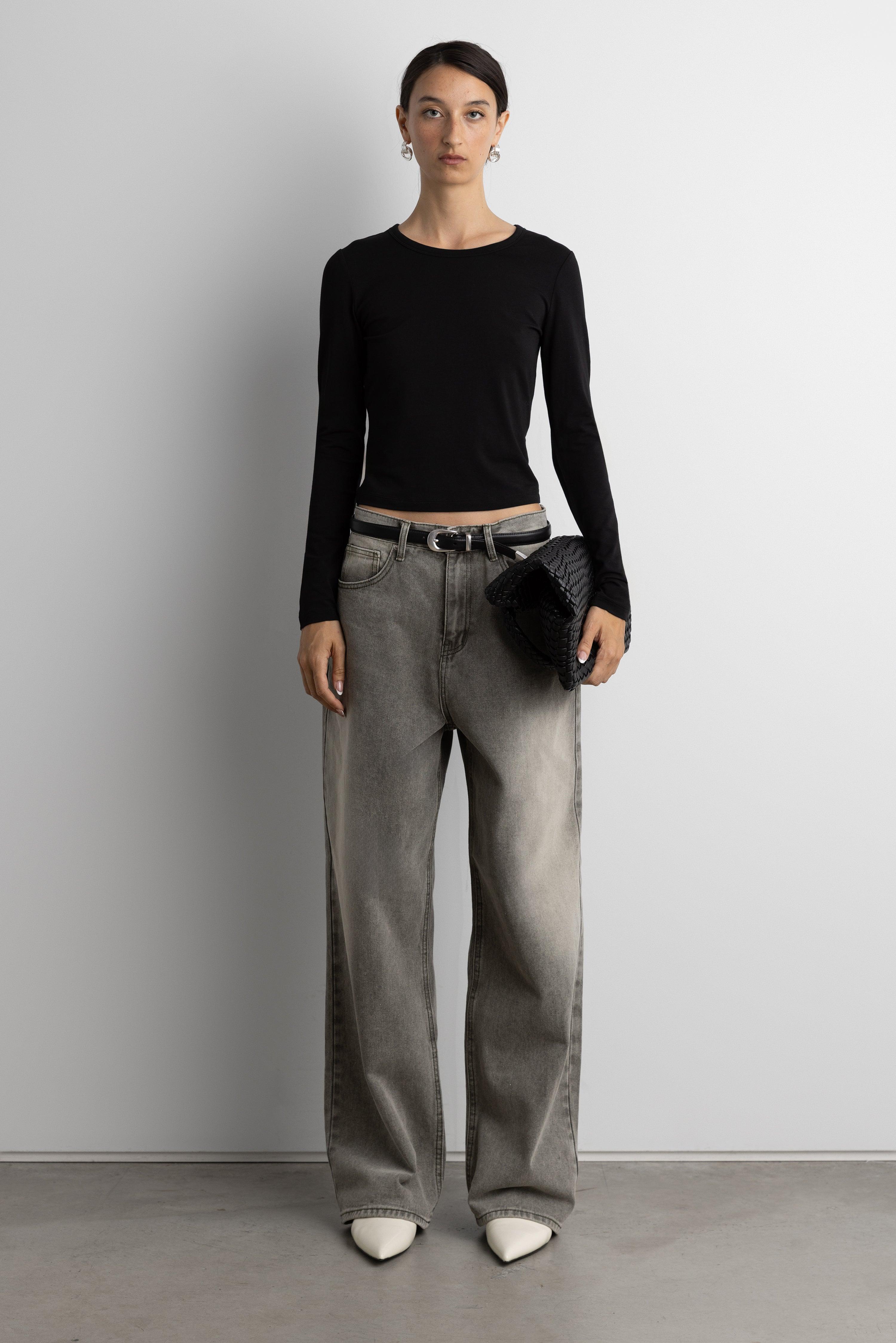 SLIM FIT LONG SLEEVE TOP by OAK + FORT
