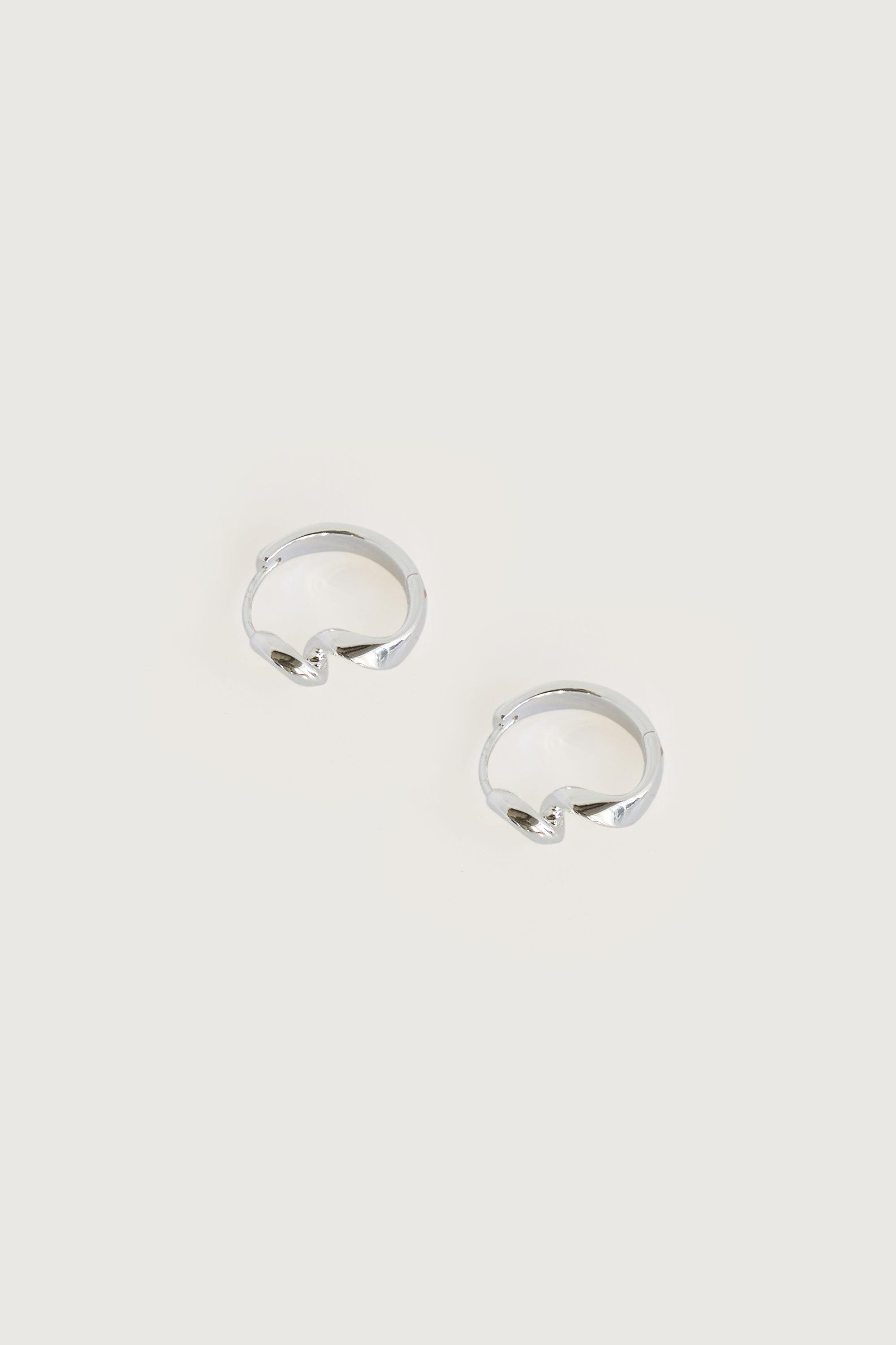 SMALL TWIST HOOP EARRING by OAK + FORT