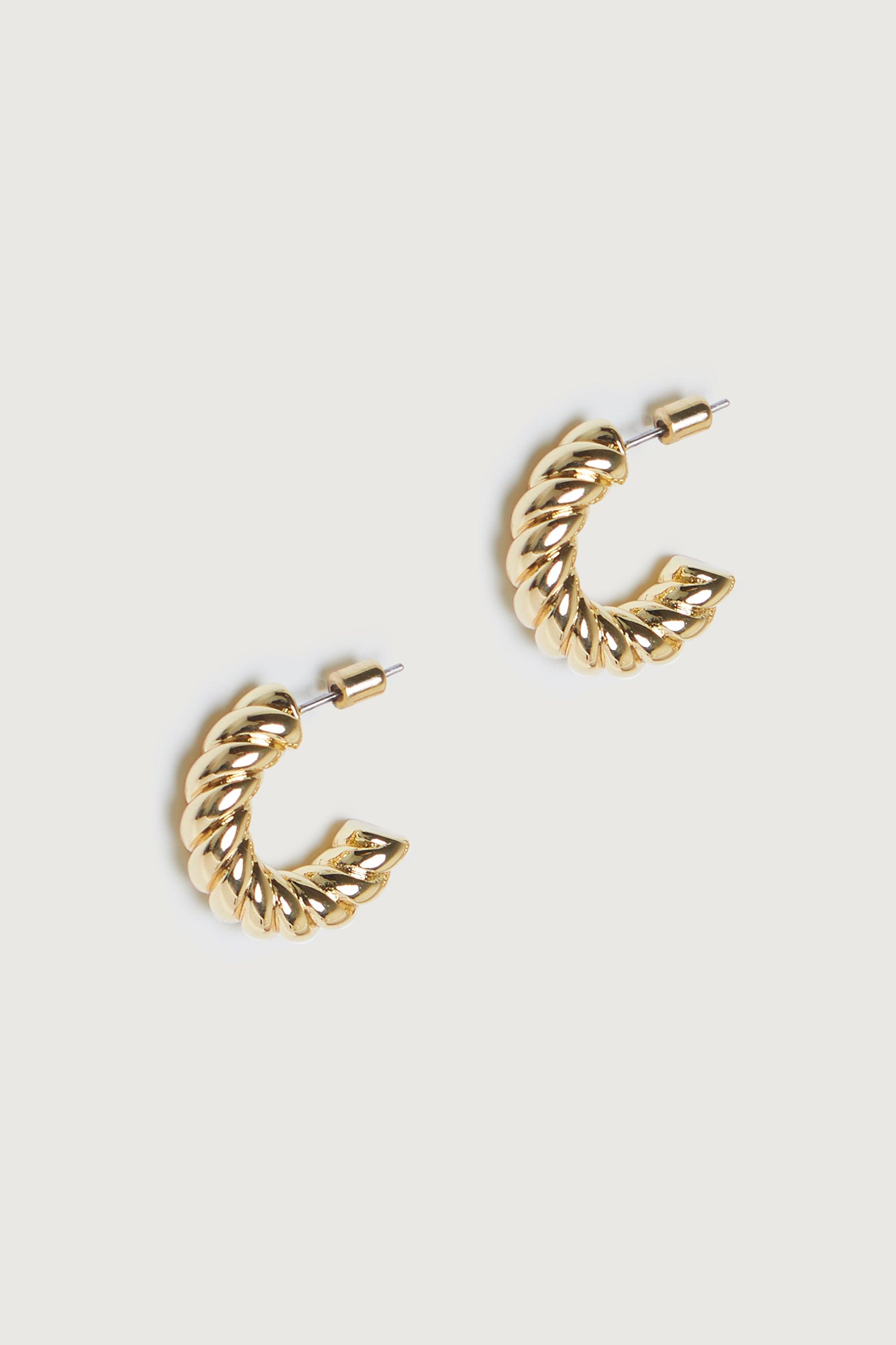 SMALL TWISTED HOOP by OAK + FORT
