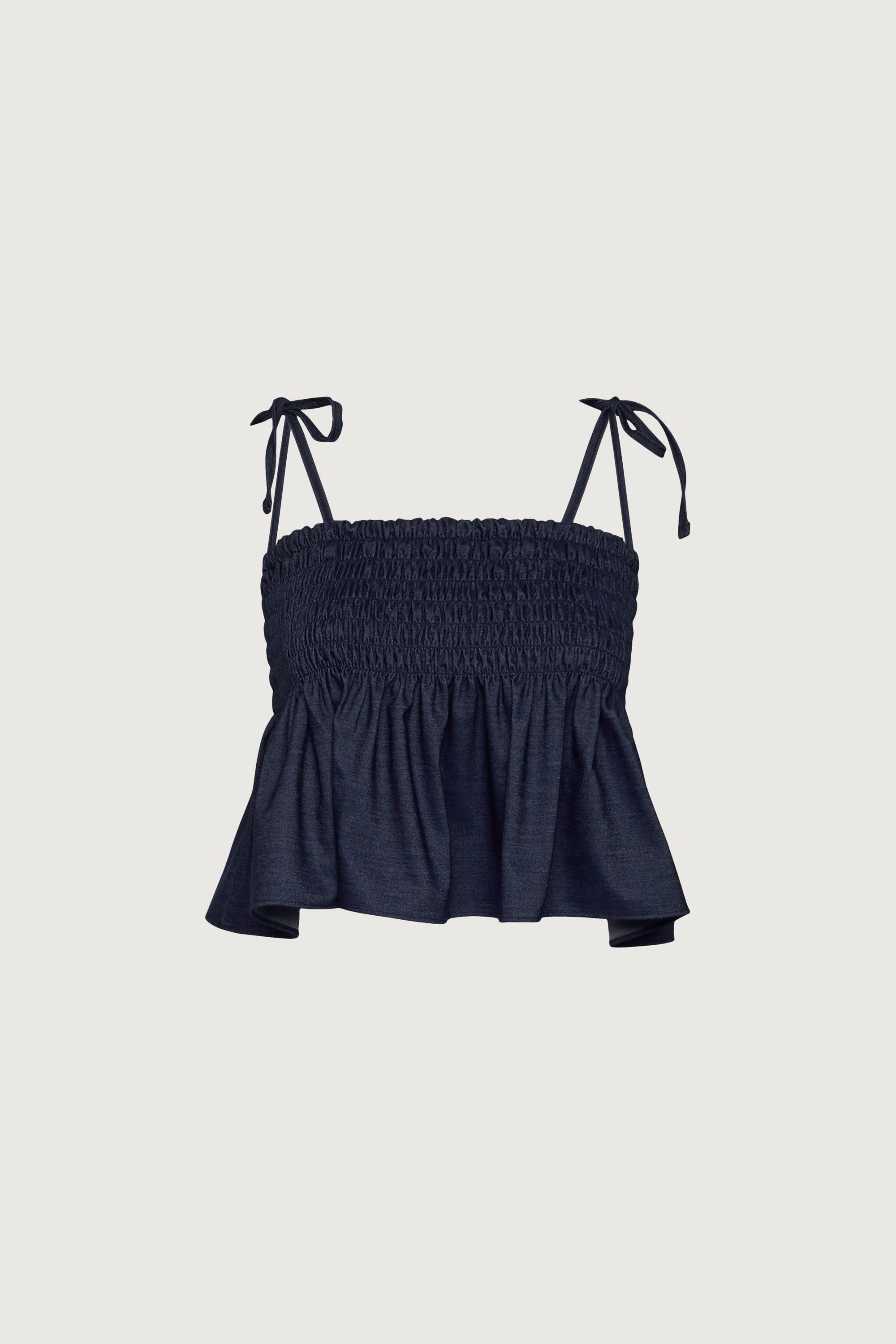 SMOCKED TANK TOP by OAK + FORT