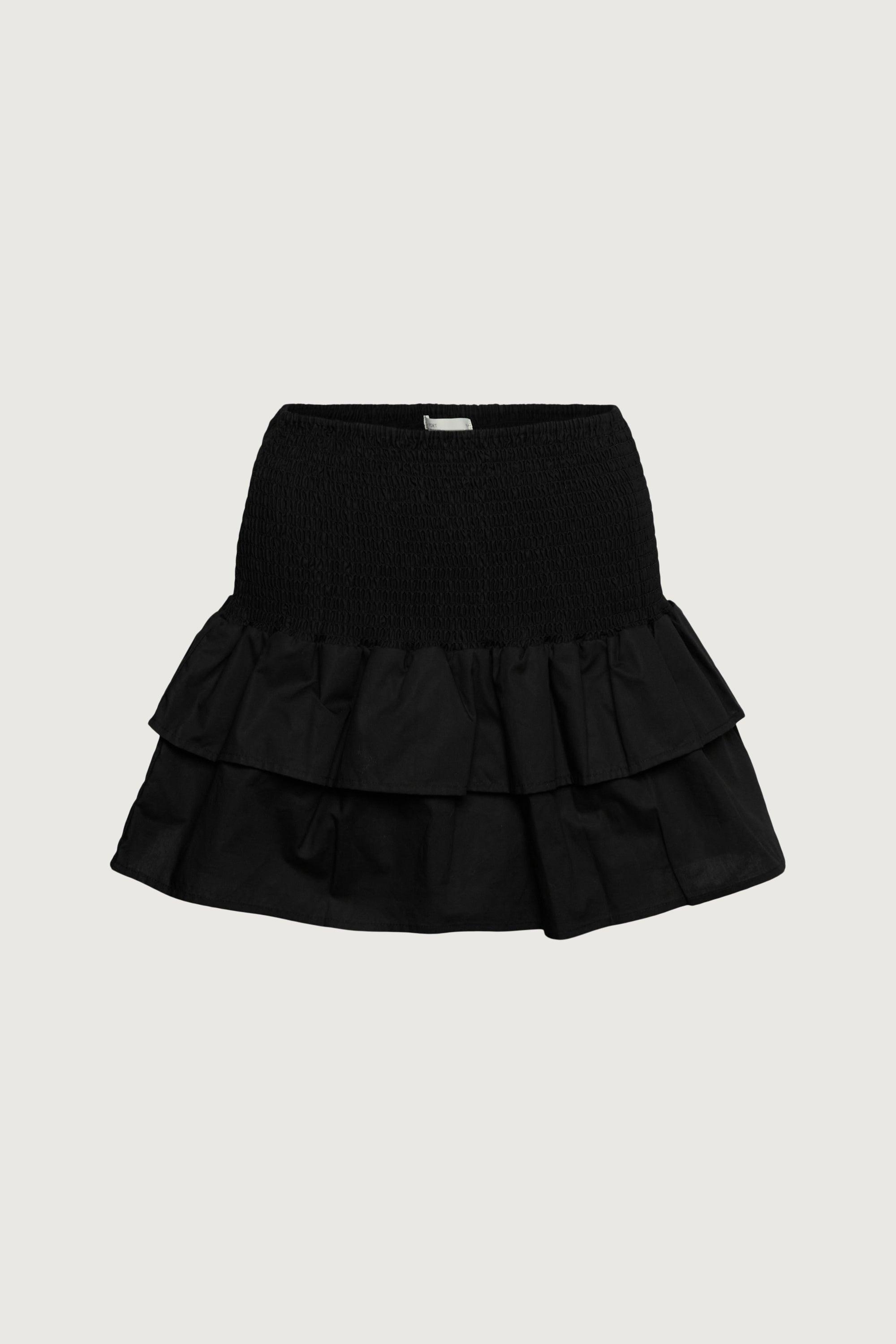 SMOCKED TIERED MINI SKORT by OAK + FORT SMOCKED TIERED MINI SKORT by OAK + FORT