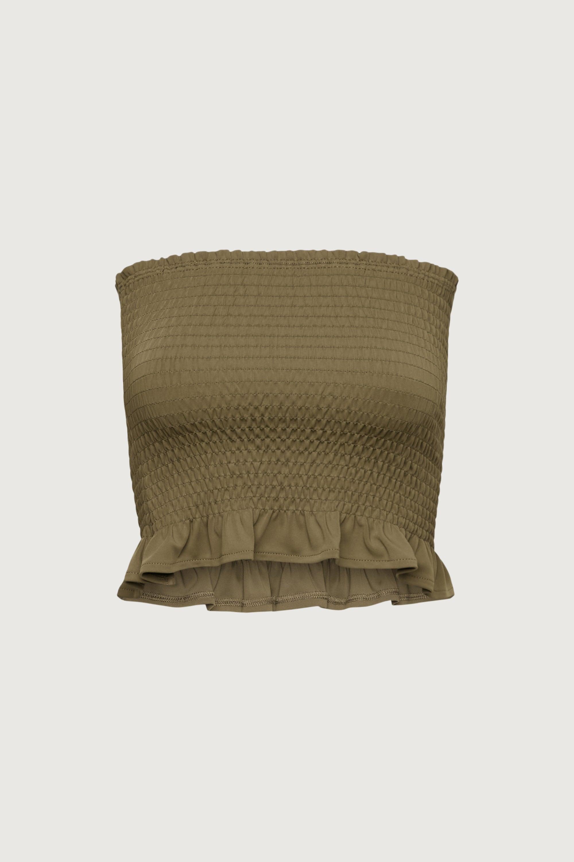 SMOCKED TUBE TOP by OAK + FORT
