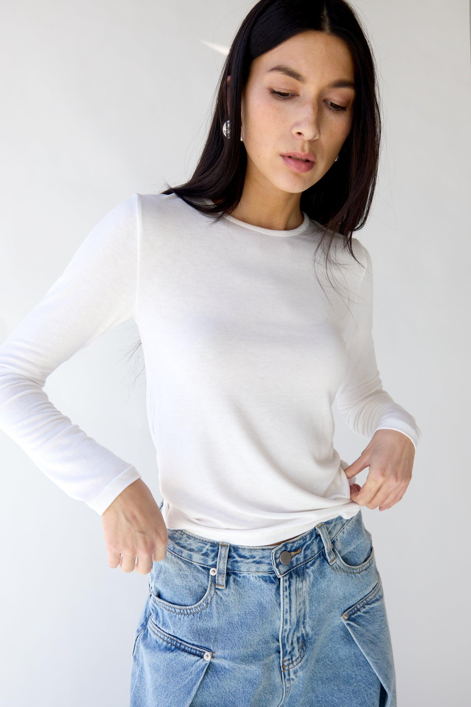 SOFT CLASSIC LONG SLEEVE TOP by OAK + FORT