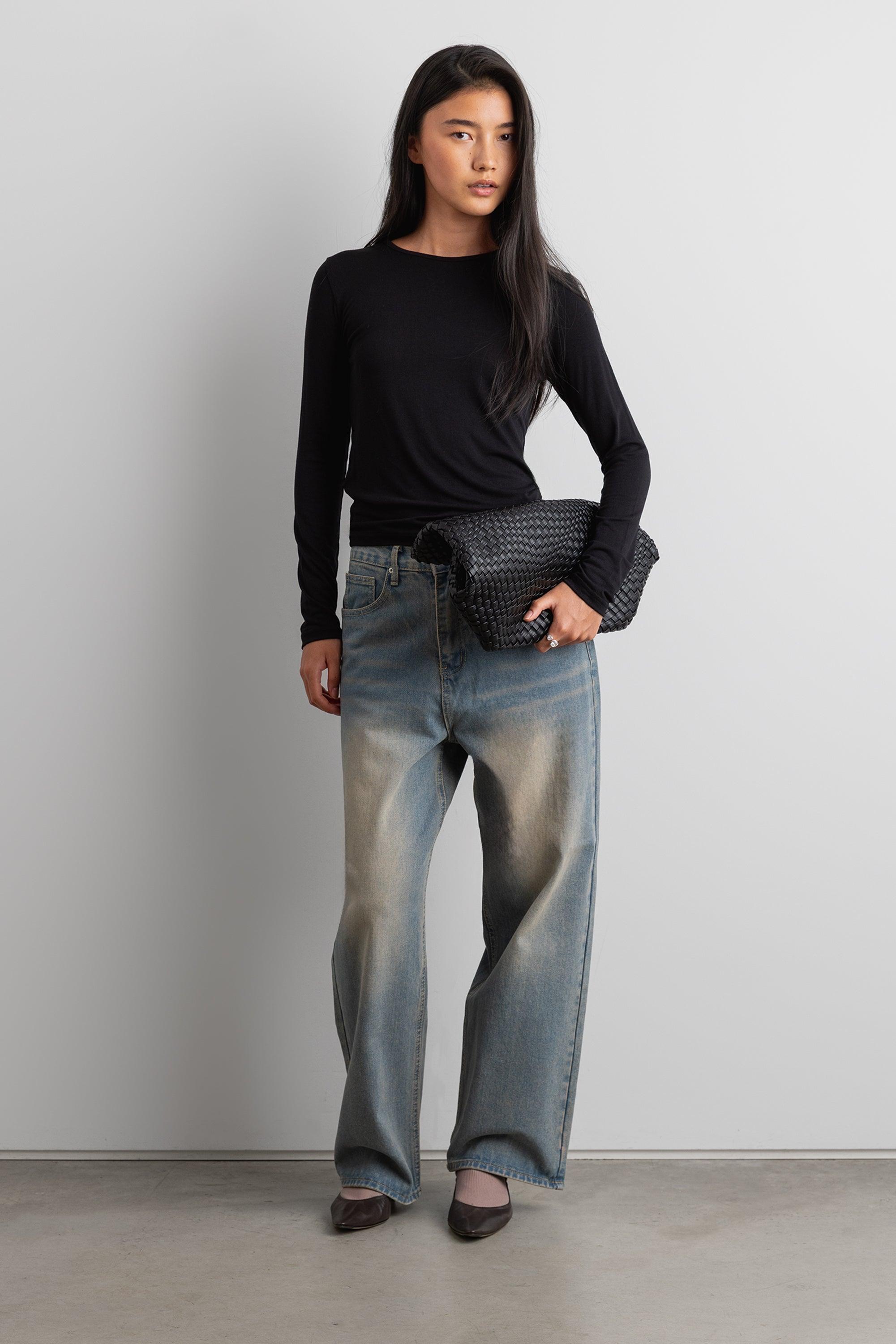 SOFT CLASSIC LONG SLEEVE TOP by OAK + FORT