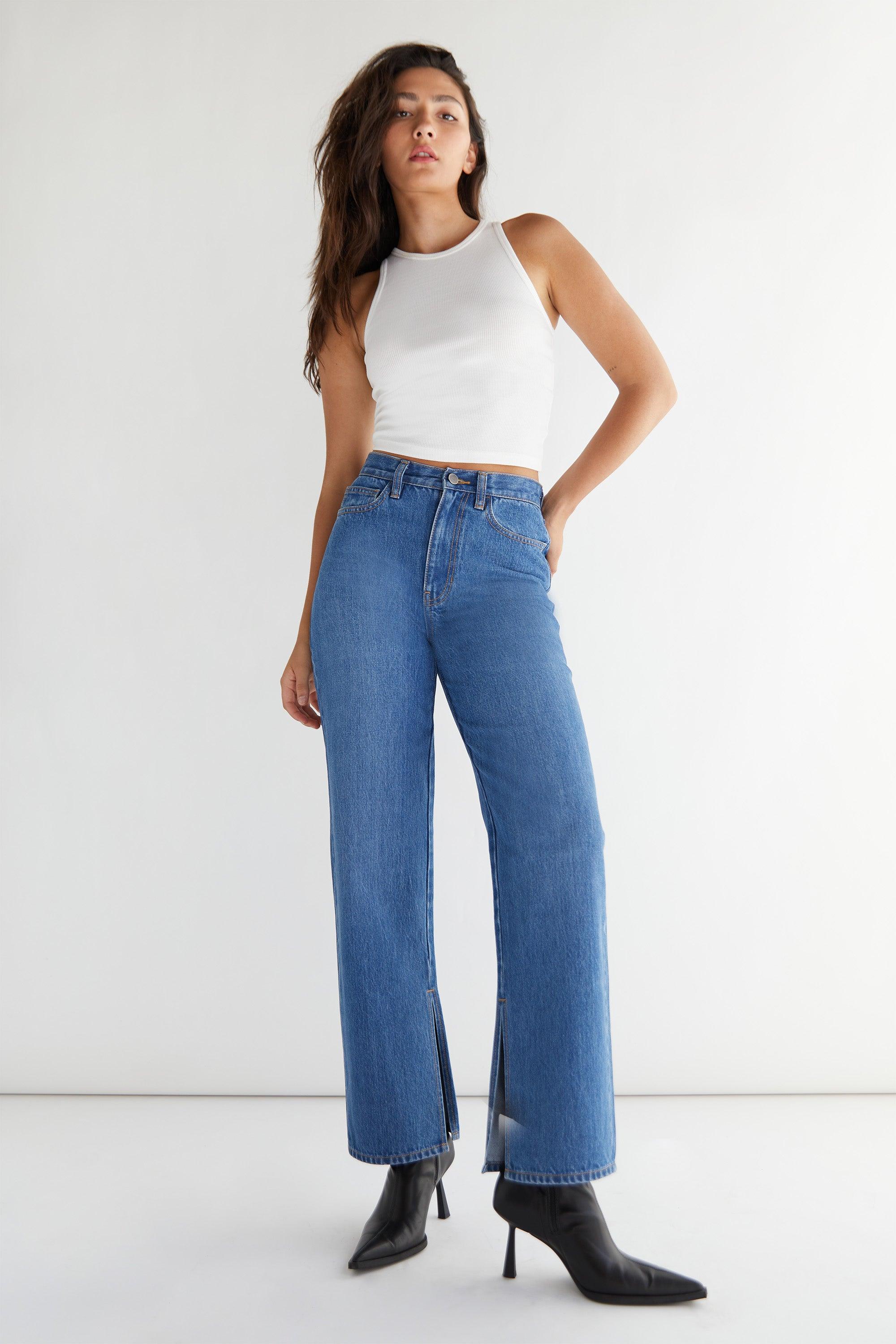 SPLIT HEM JEANS by OAK + FORT