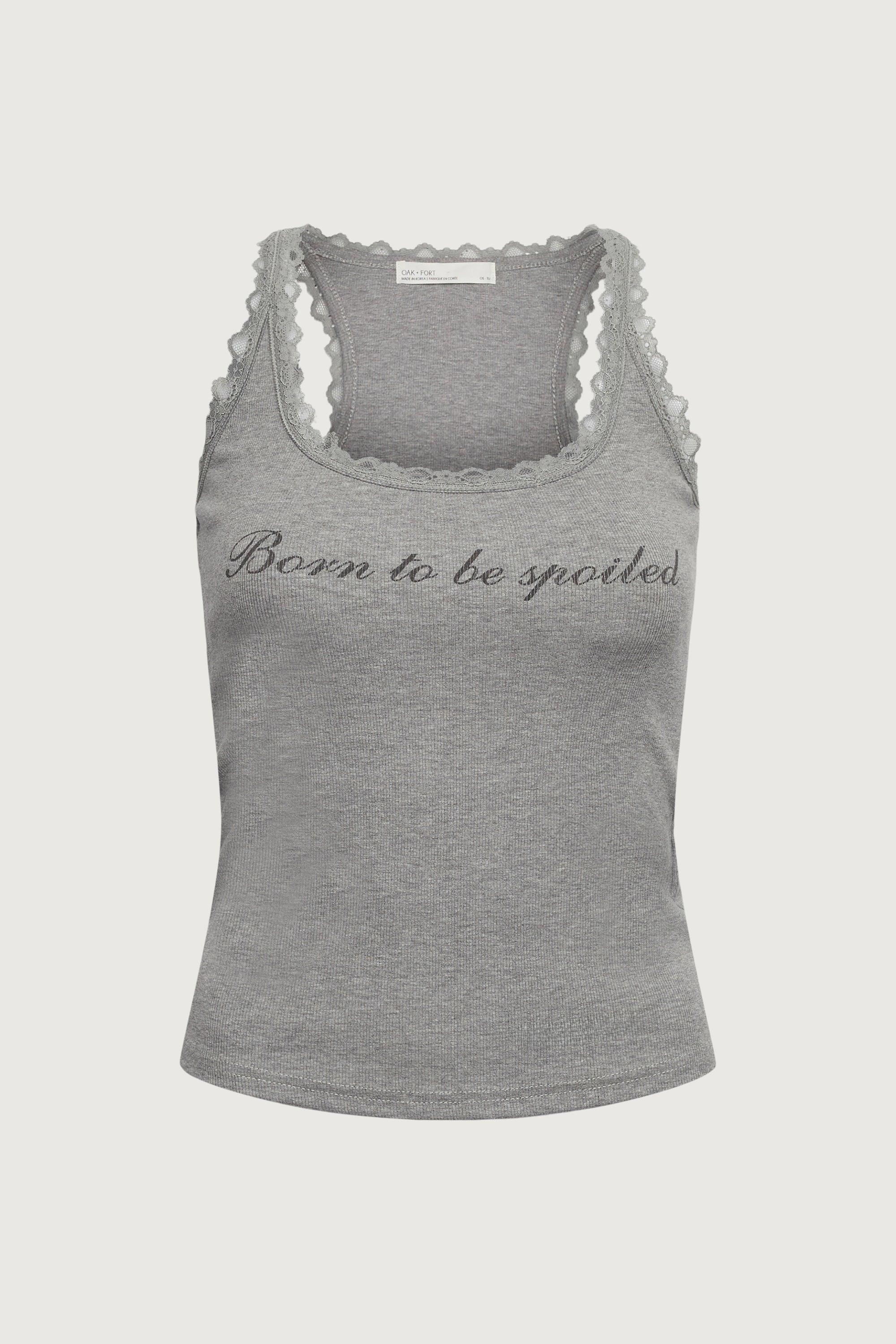 SPOILED LACE TRIM TANK TOP by OAK + FORT