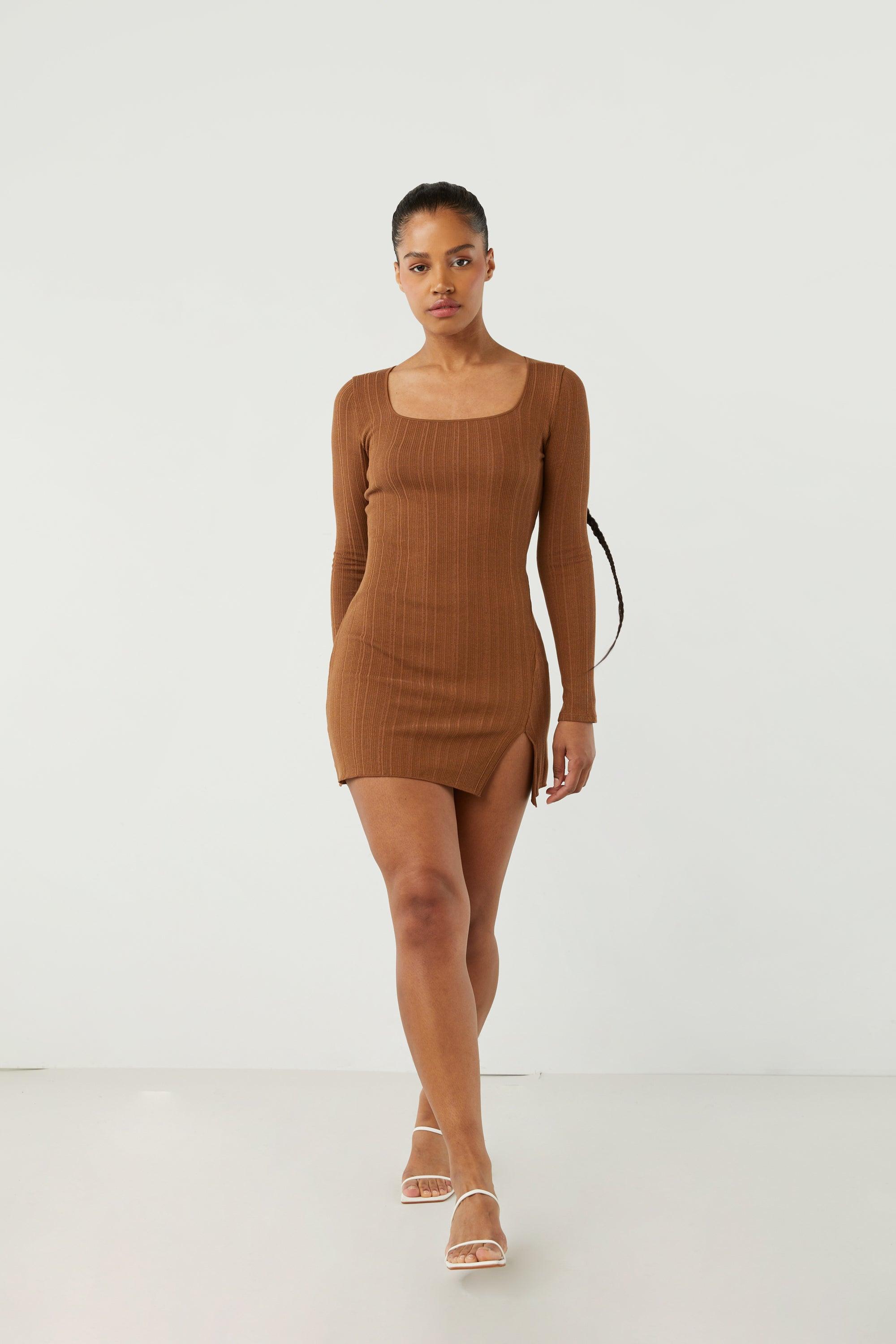 SQUARE NECK MINI DRESS by OAK + FORT