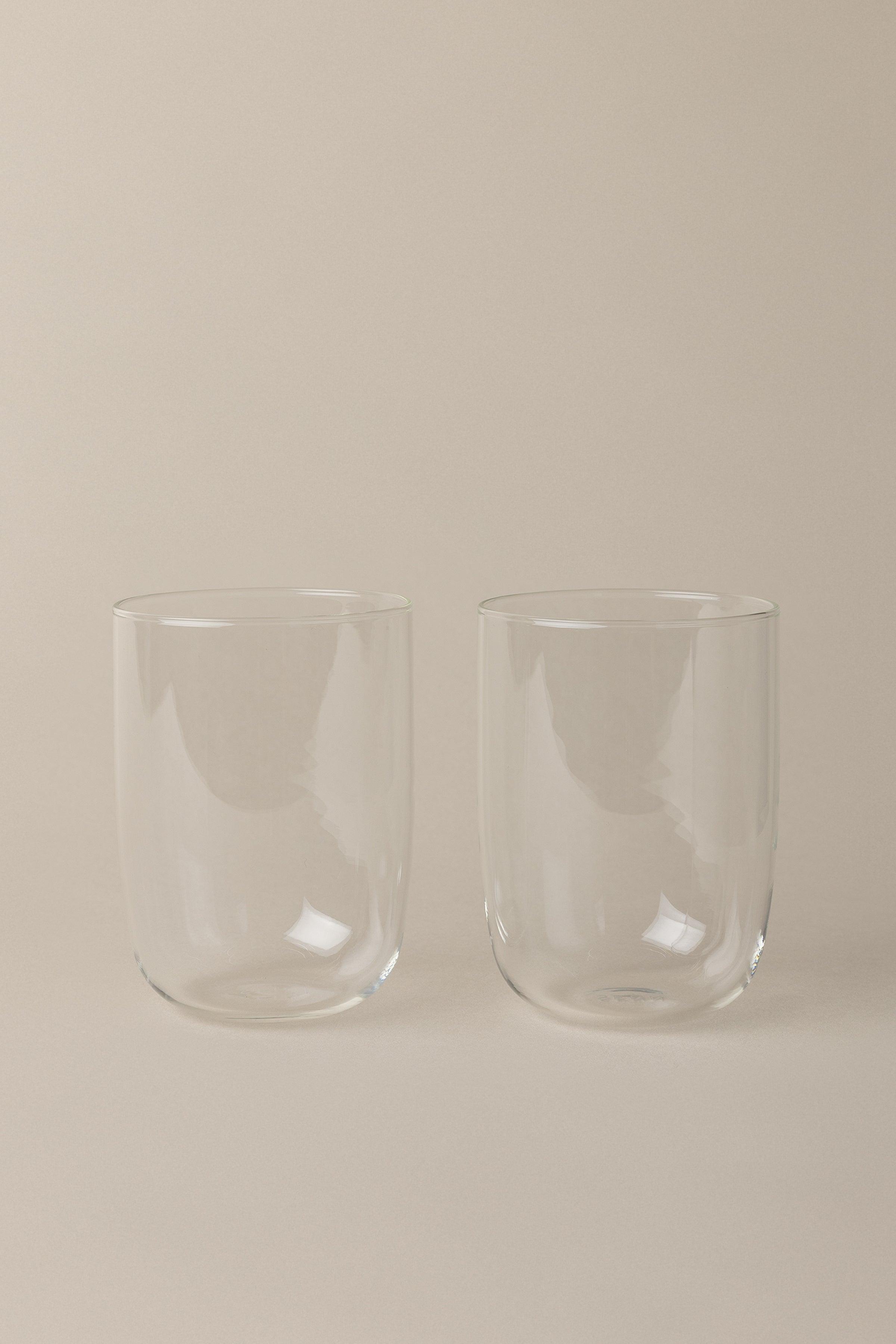 STACKABLE COOLER GLASSES, SET OF 2 by OAK + FORT
