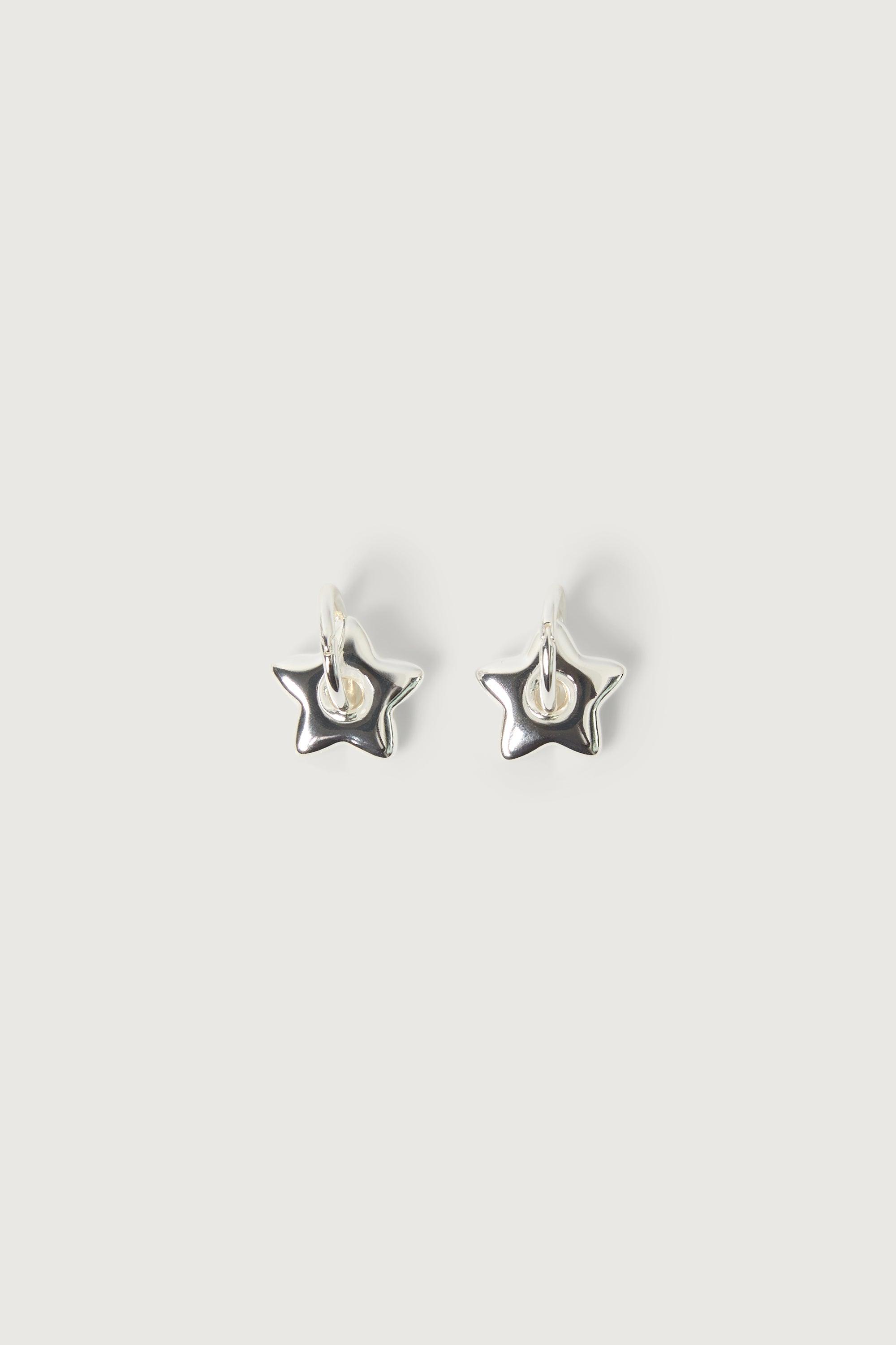 STAR PENDANT HOOP EARRINGS by OAK + FORT