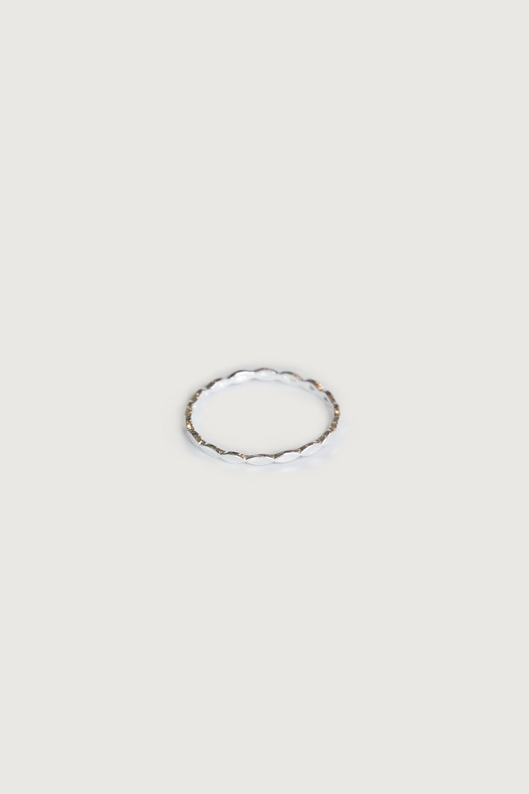 STERLING SILVER RICE GRAIN RING by OAK + FORT