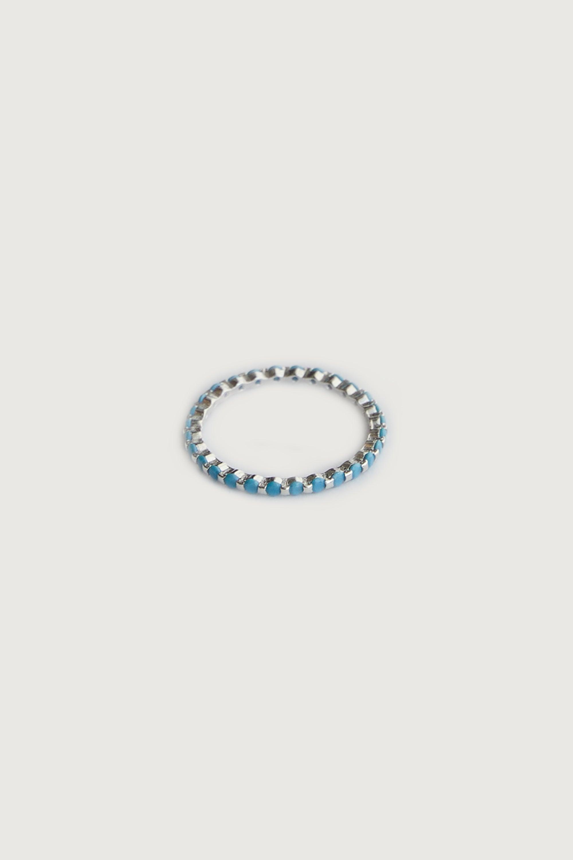 STERLING SILVER RING WITH STONE DETAIL by OAK + FORT