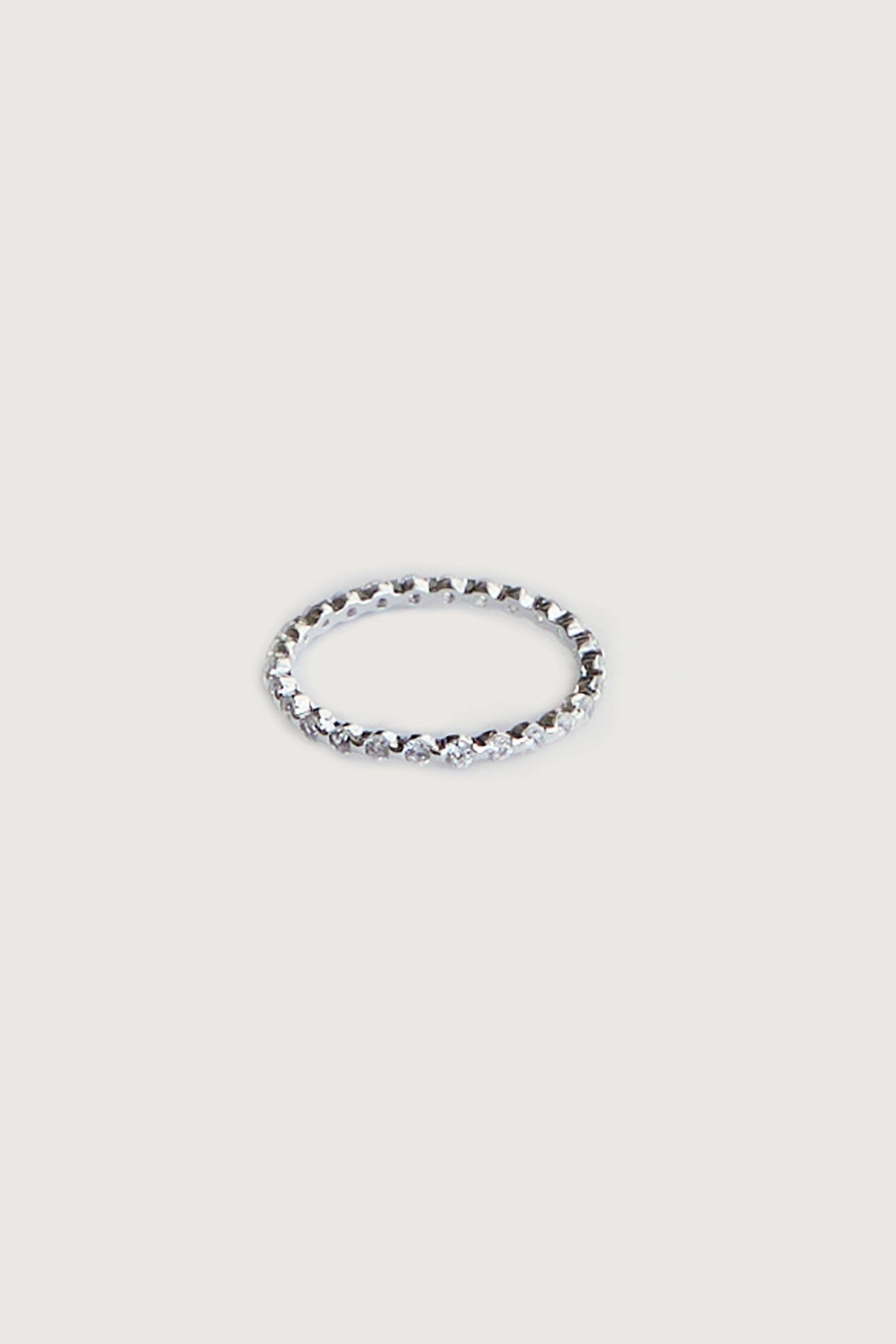 STERLING SILVER RING WITH STONE DETAIL by OAK + FORT