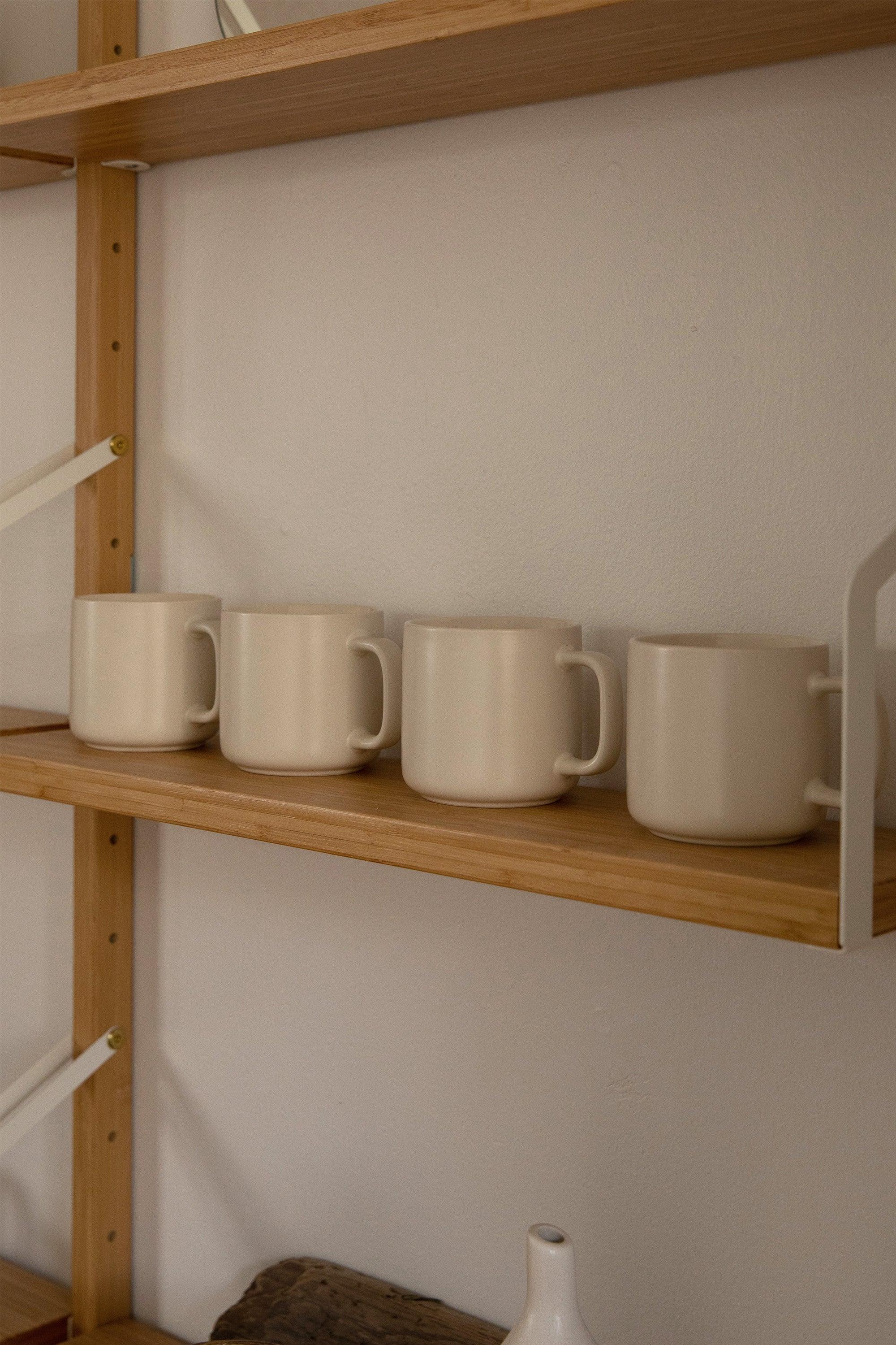 STONEWARE MUG SET OF 4 by OAK + FORT
