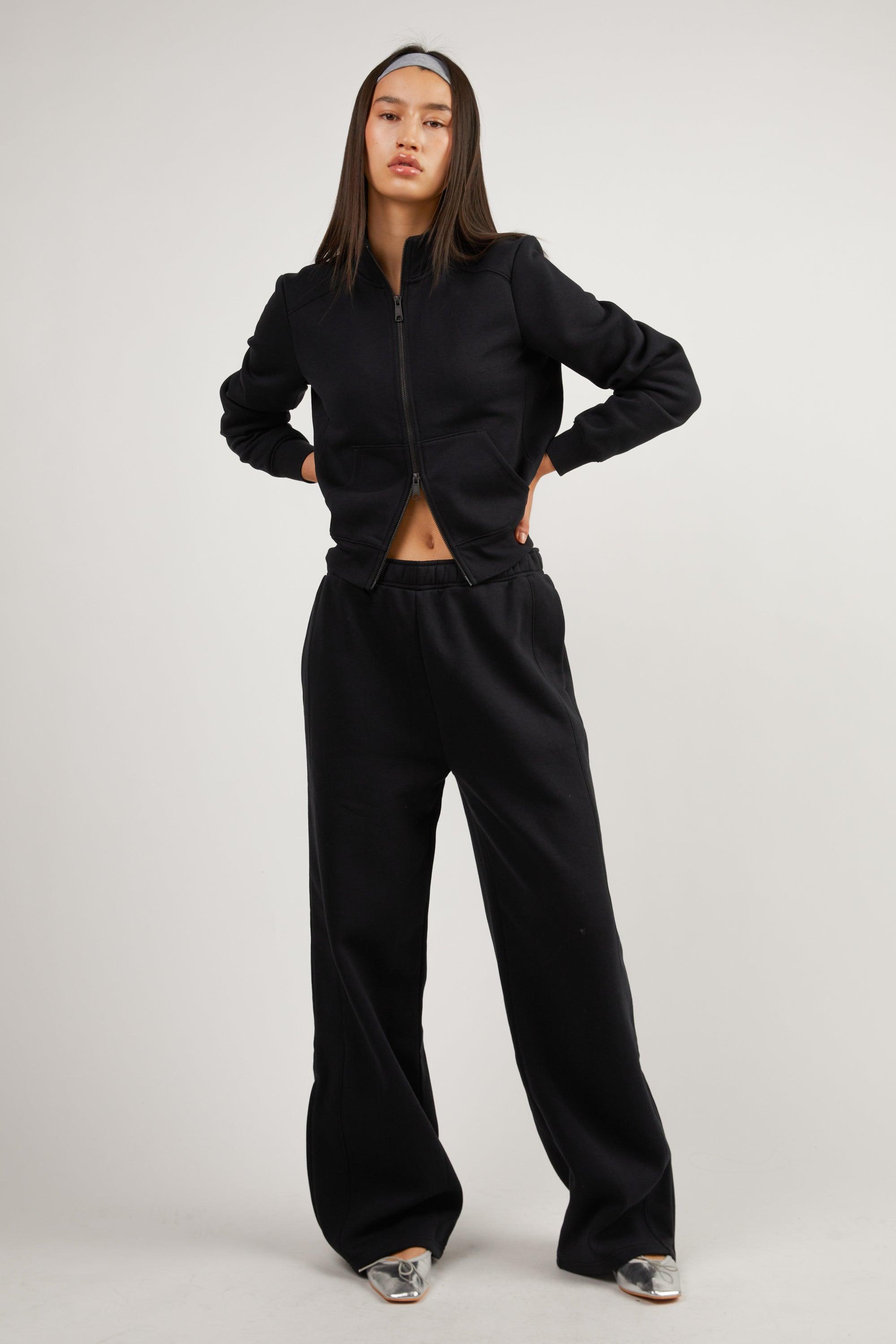 STRAIGHT LEG PANT WITH ZIP DETAIL by OAK + FORT