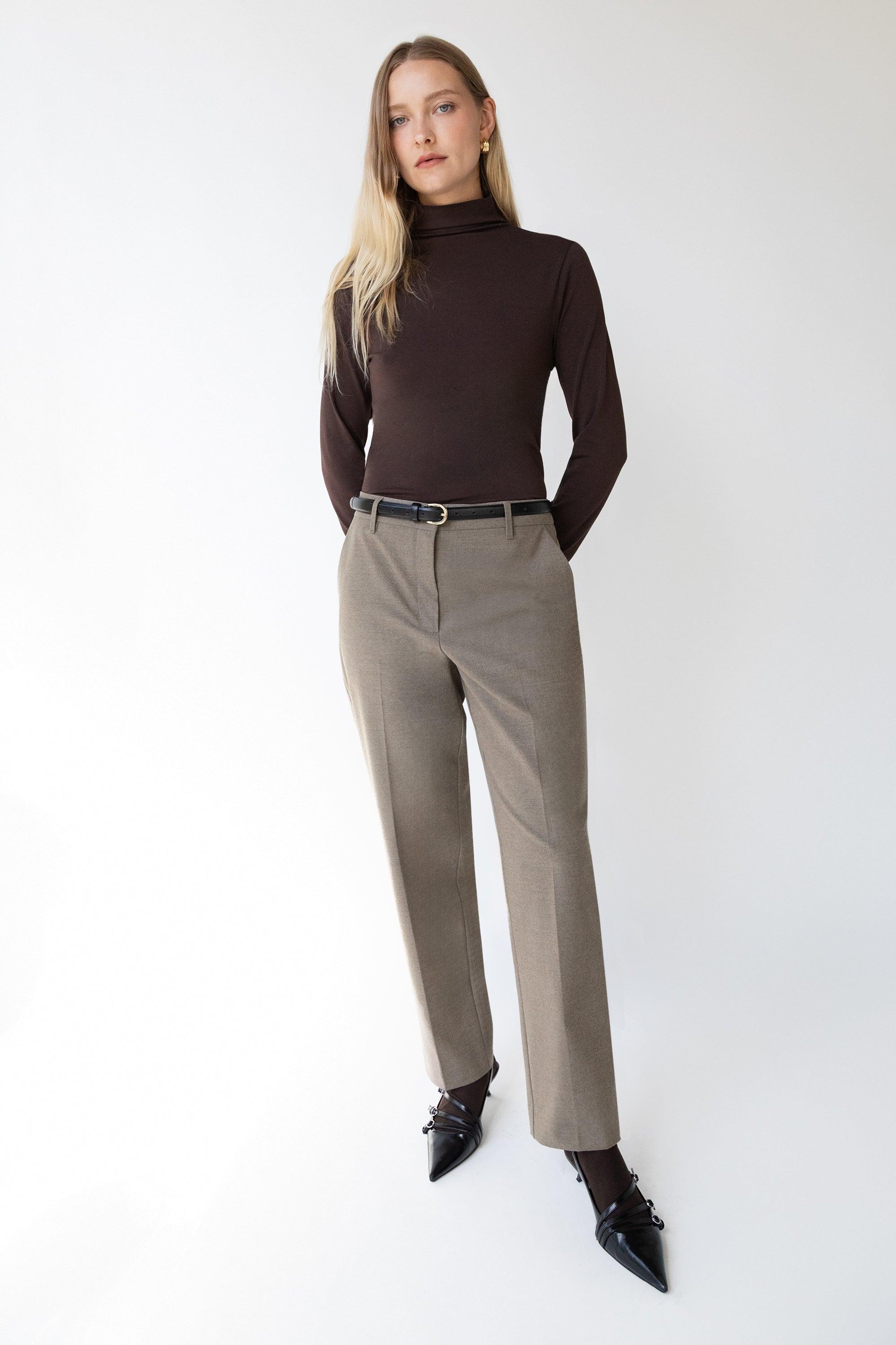 STRAIGHT LEG SUITING TROUSER by OAK + FORT