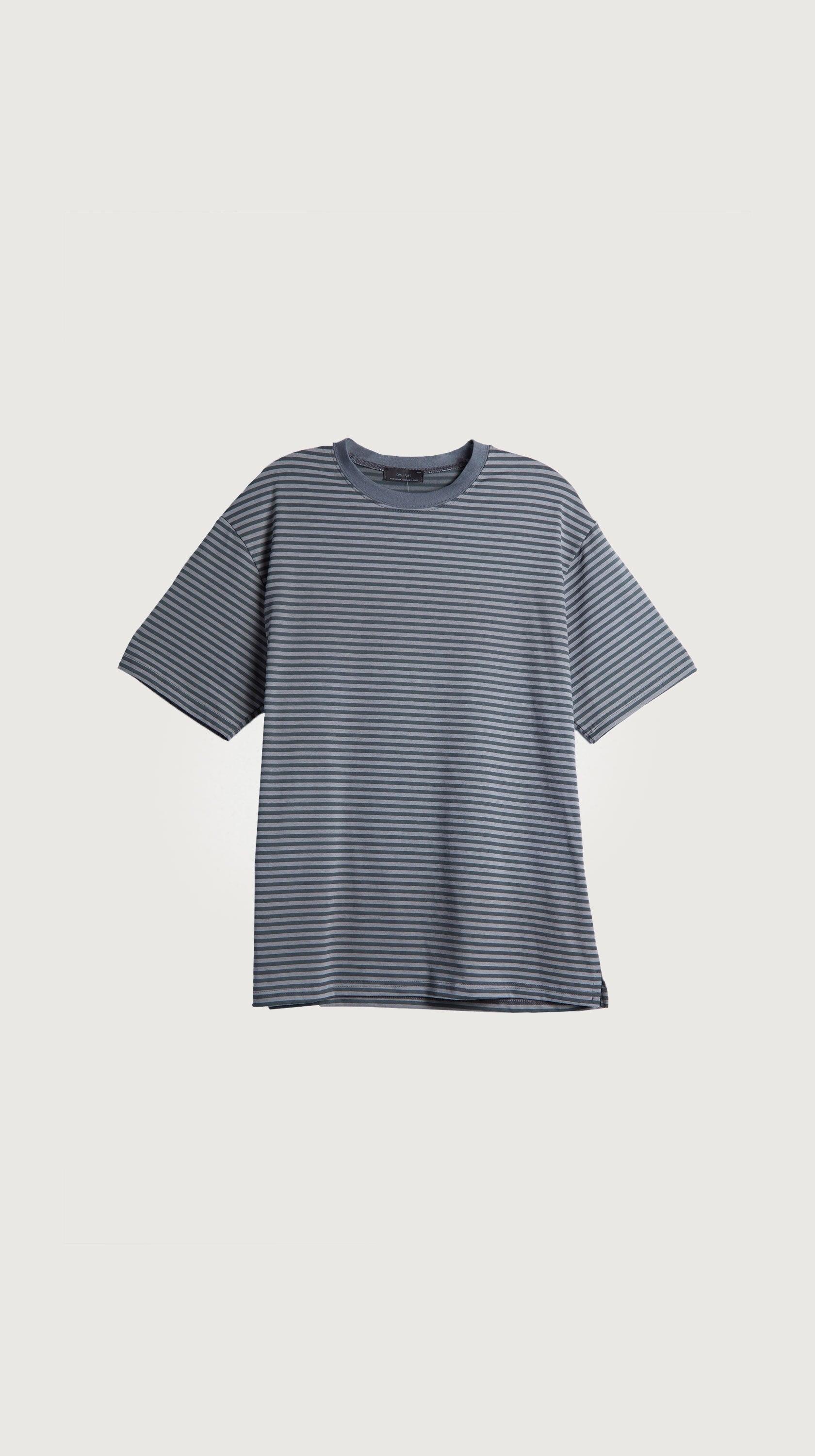 STRIPED CREWNECK TEE by OAK + FORT