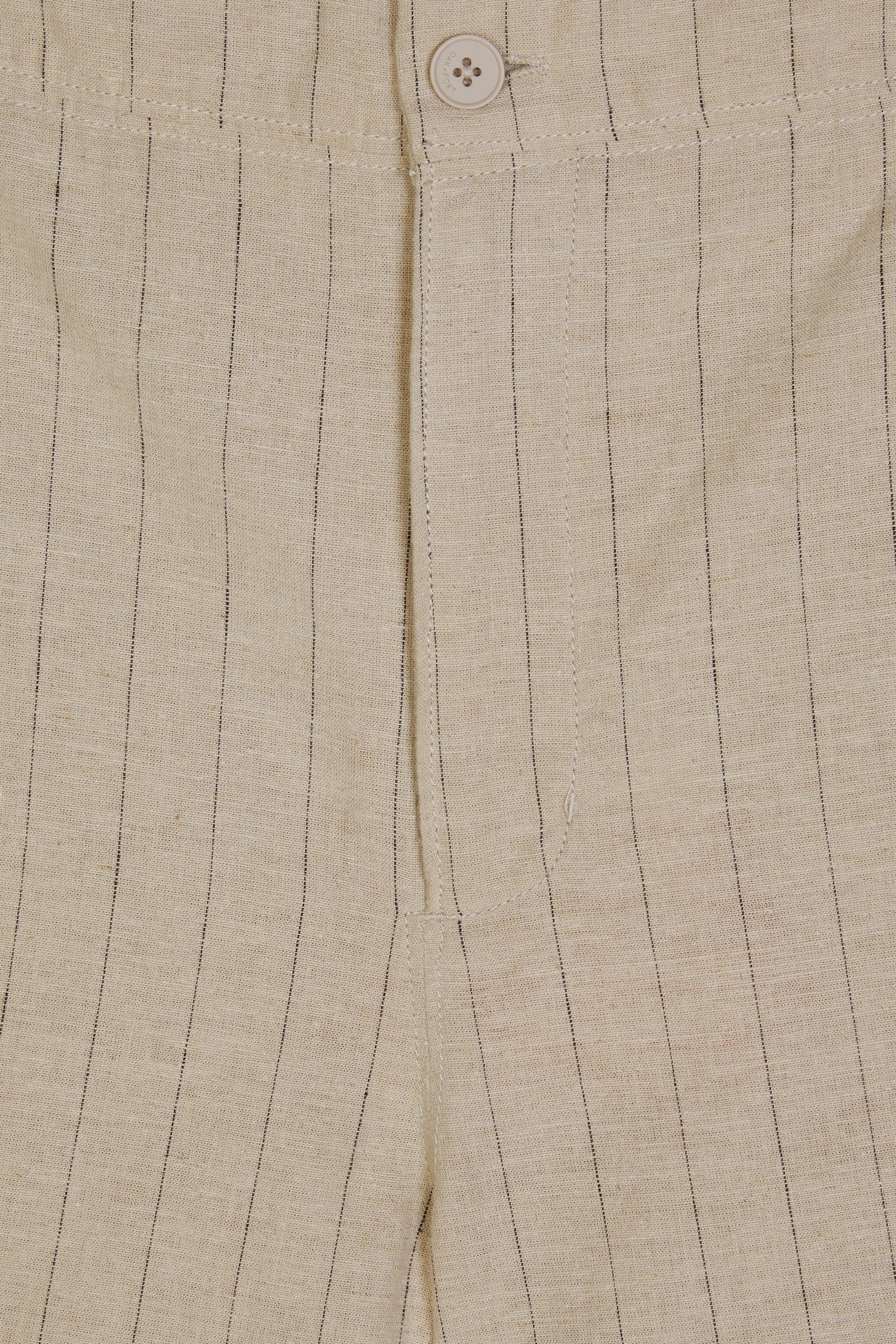 STRIPED LINEN SHORTS by OAK + FORT