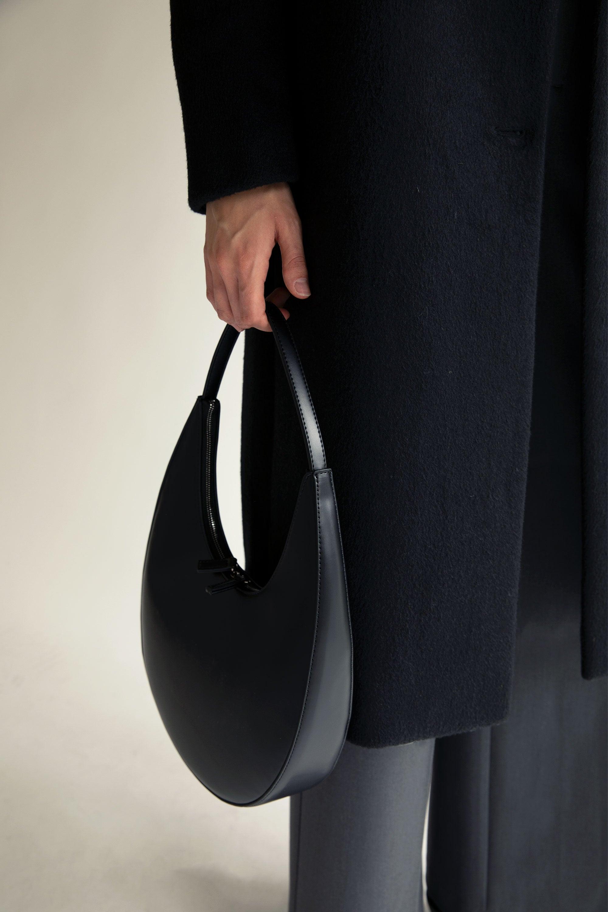 STRUCTURED CURVED SHOULDER BAG by OAK + FORT