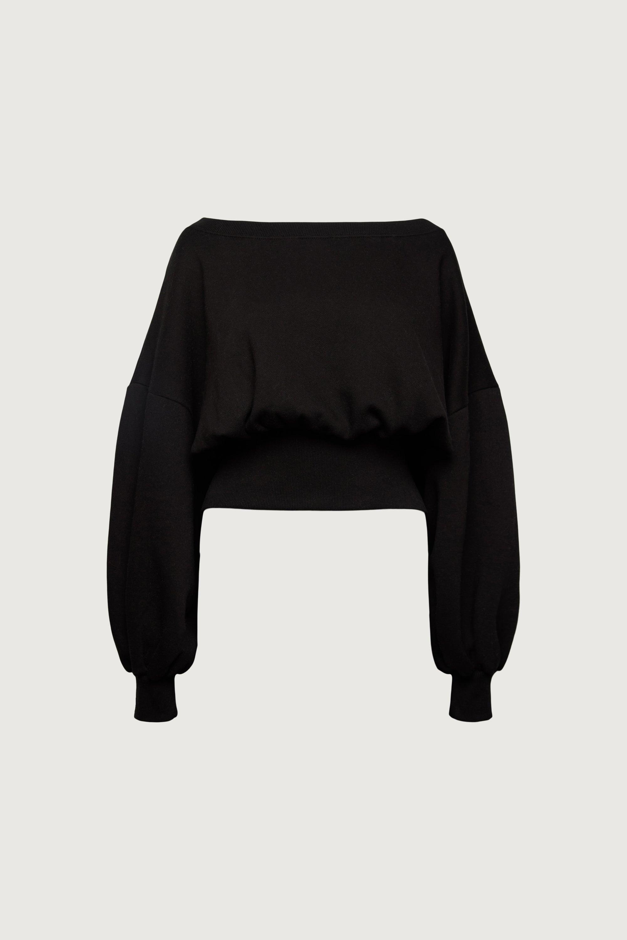 SWEAT-SHIRT WITH ZIP-BACK WAIST by OAK + FORT