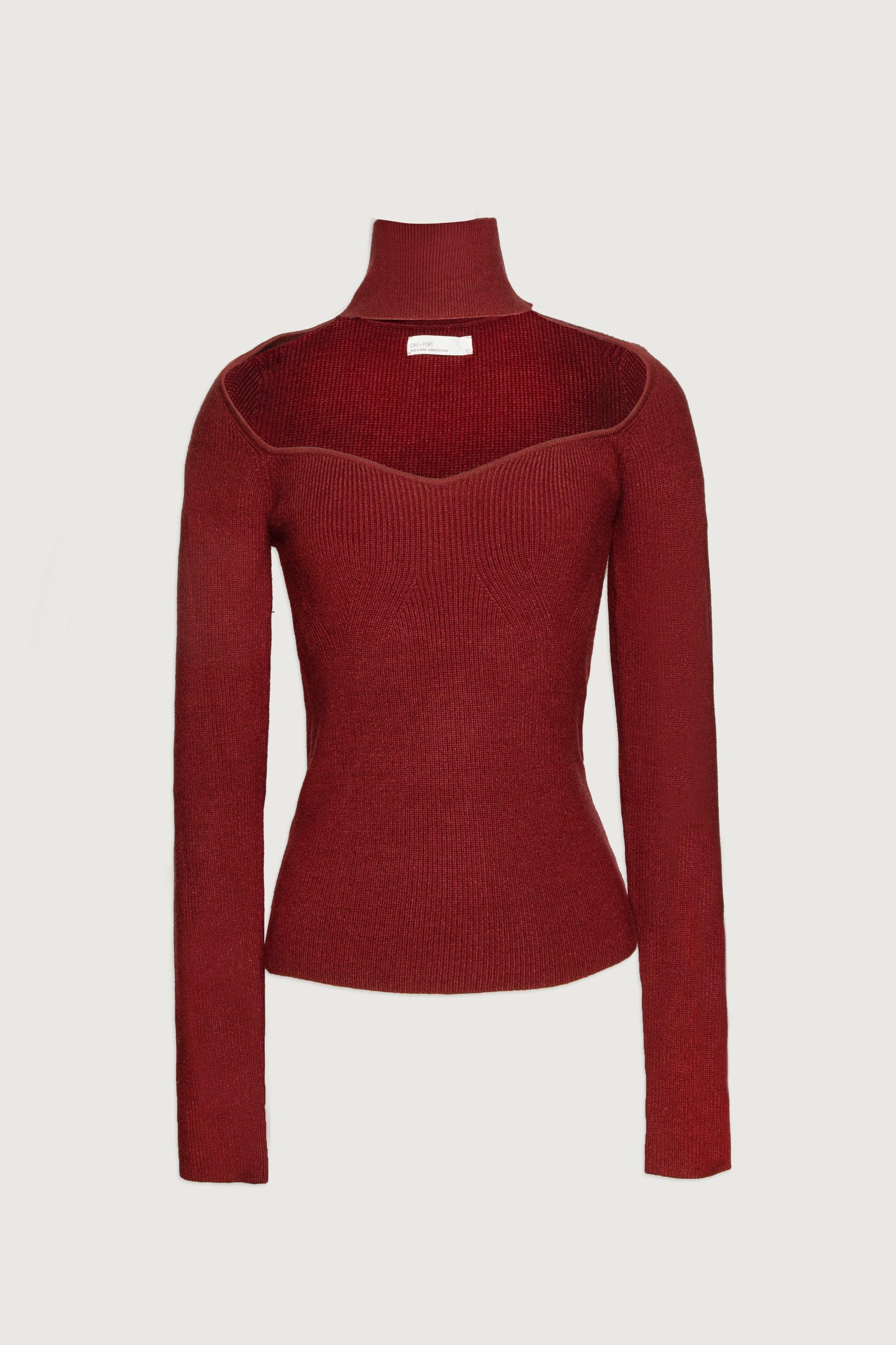 SWEETHEART CUT-OUT SWEATER by OAK + FORT