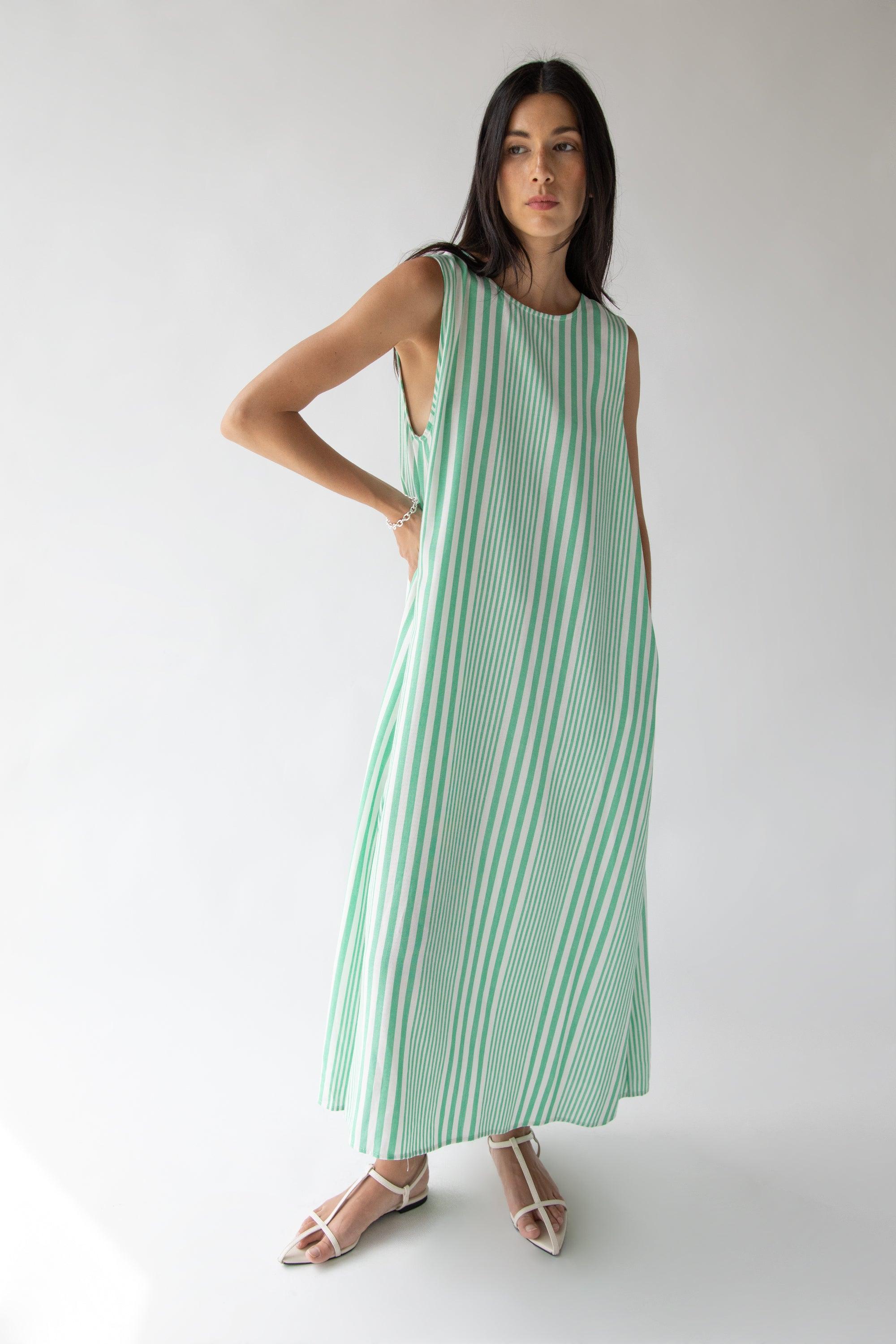 TANK STYLE STRIPED DRESS by OAK + FORT