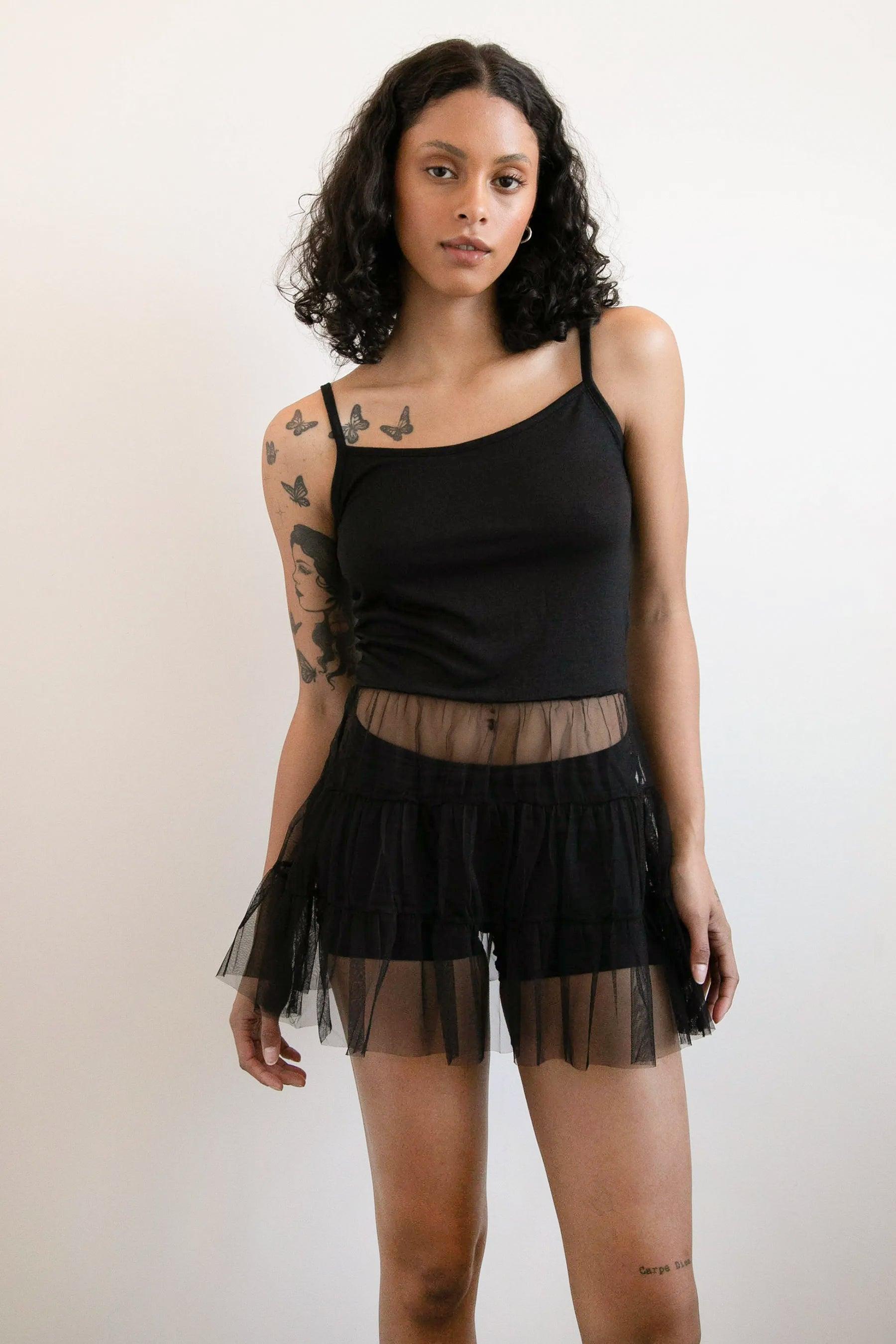 TANK WITH TULLE SKIRT by OAK + FORT
