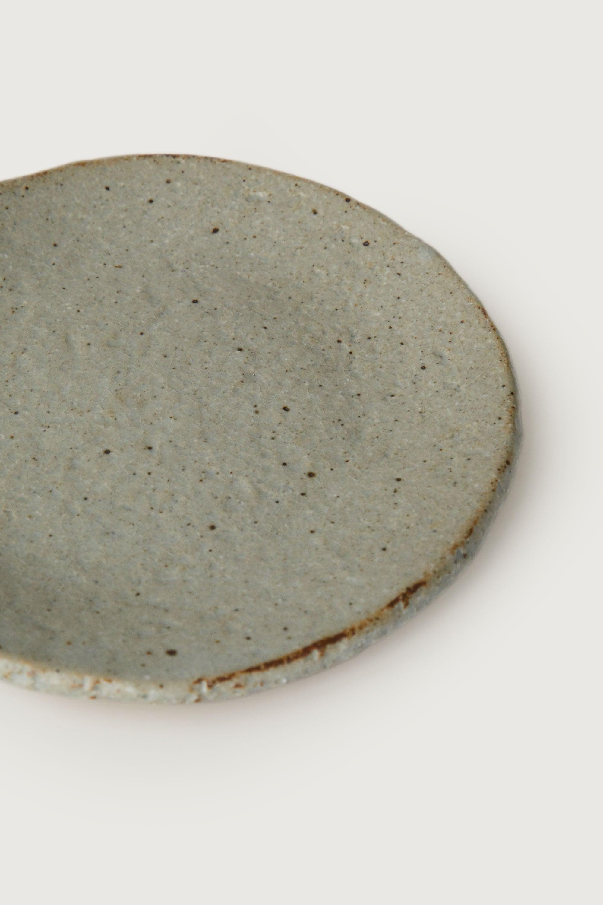 TEXTURED STONEWARE SIDE PLATE by OAK + FORT