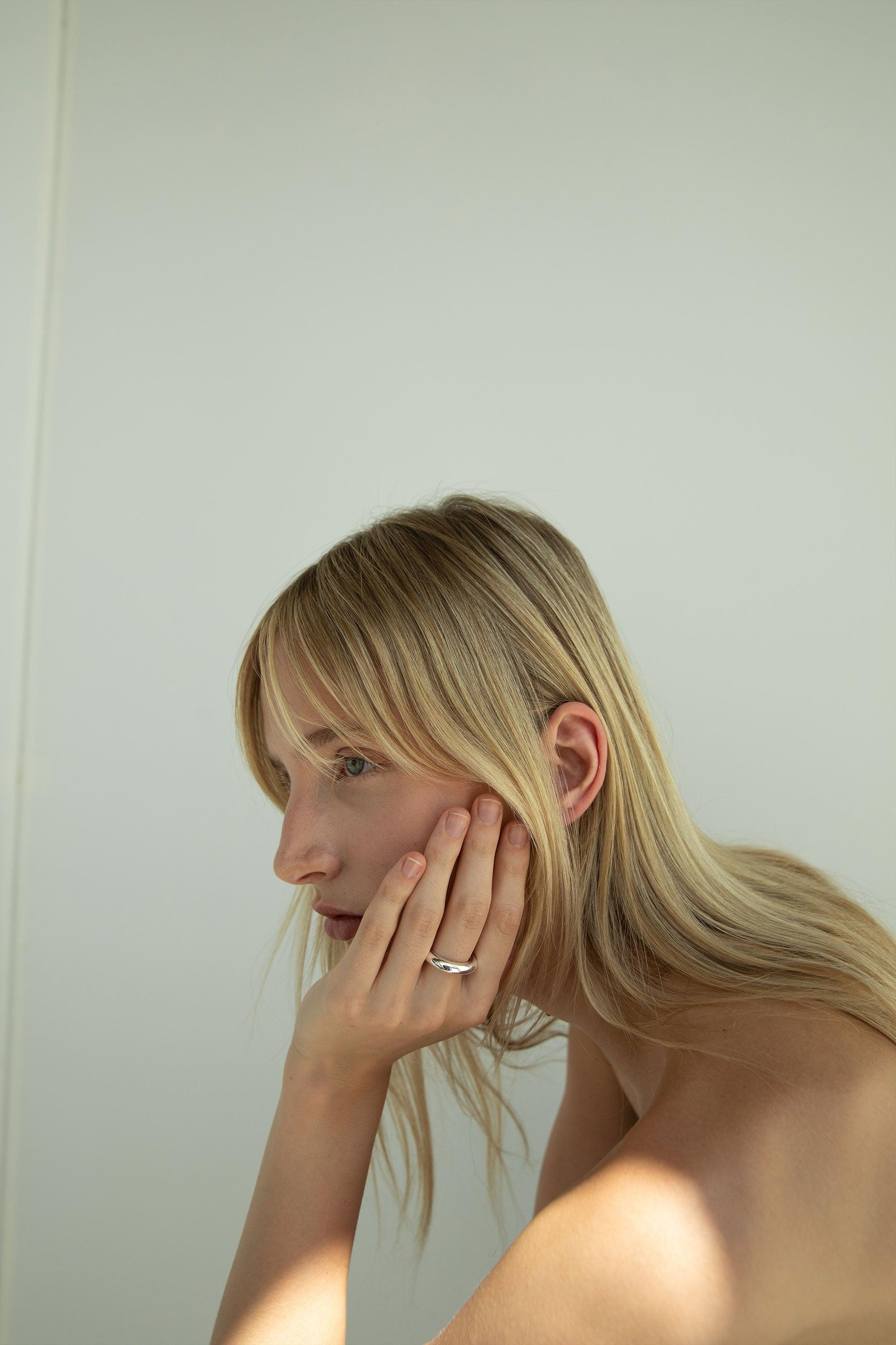 THICK BAND RING by OAK + FORT
