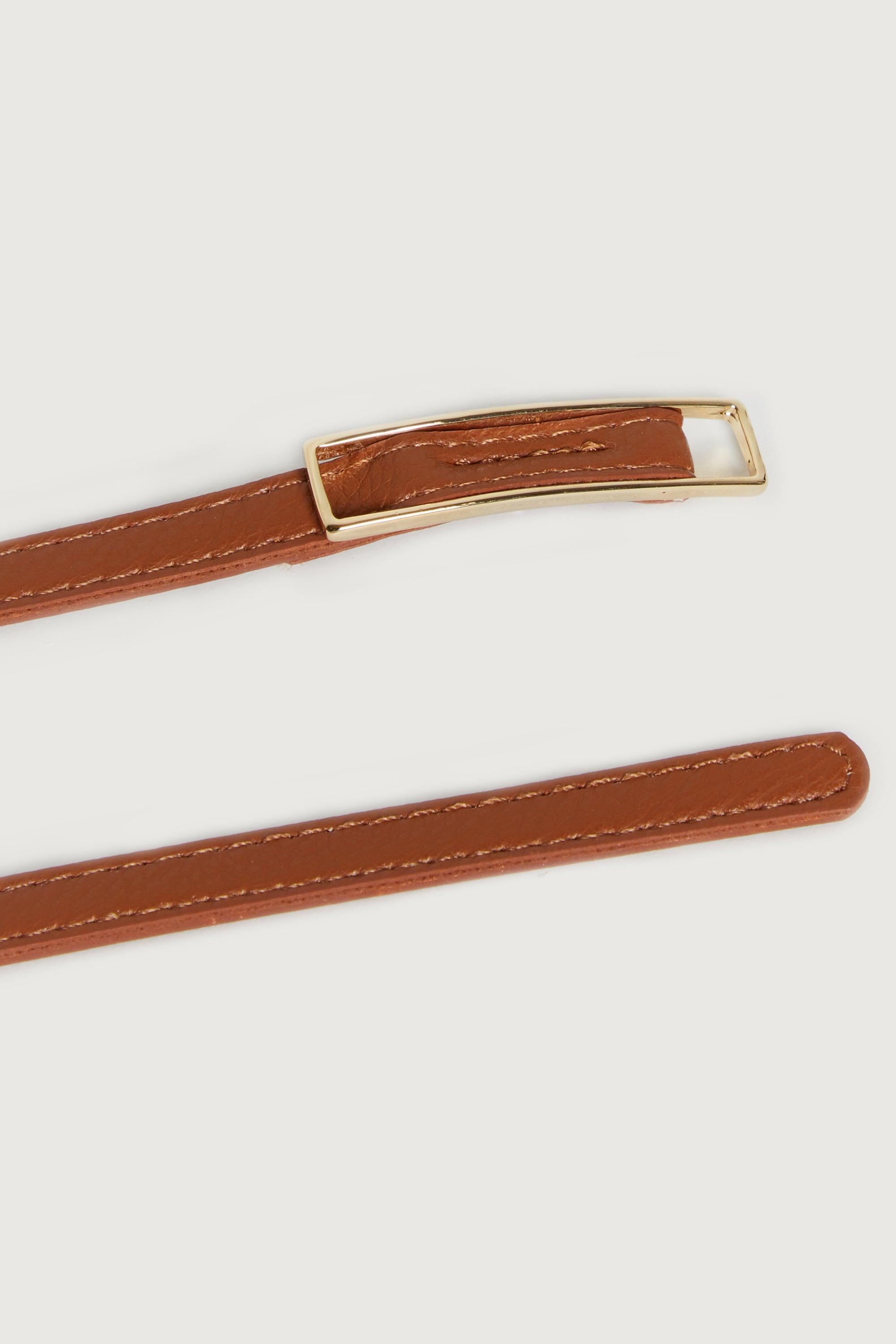 THIN BELT WITH WIDE BUCKLE by OAK + FORT