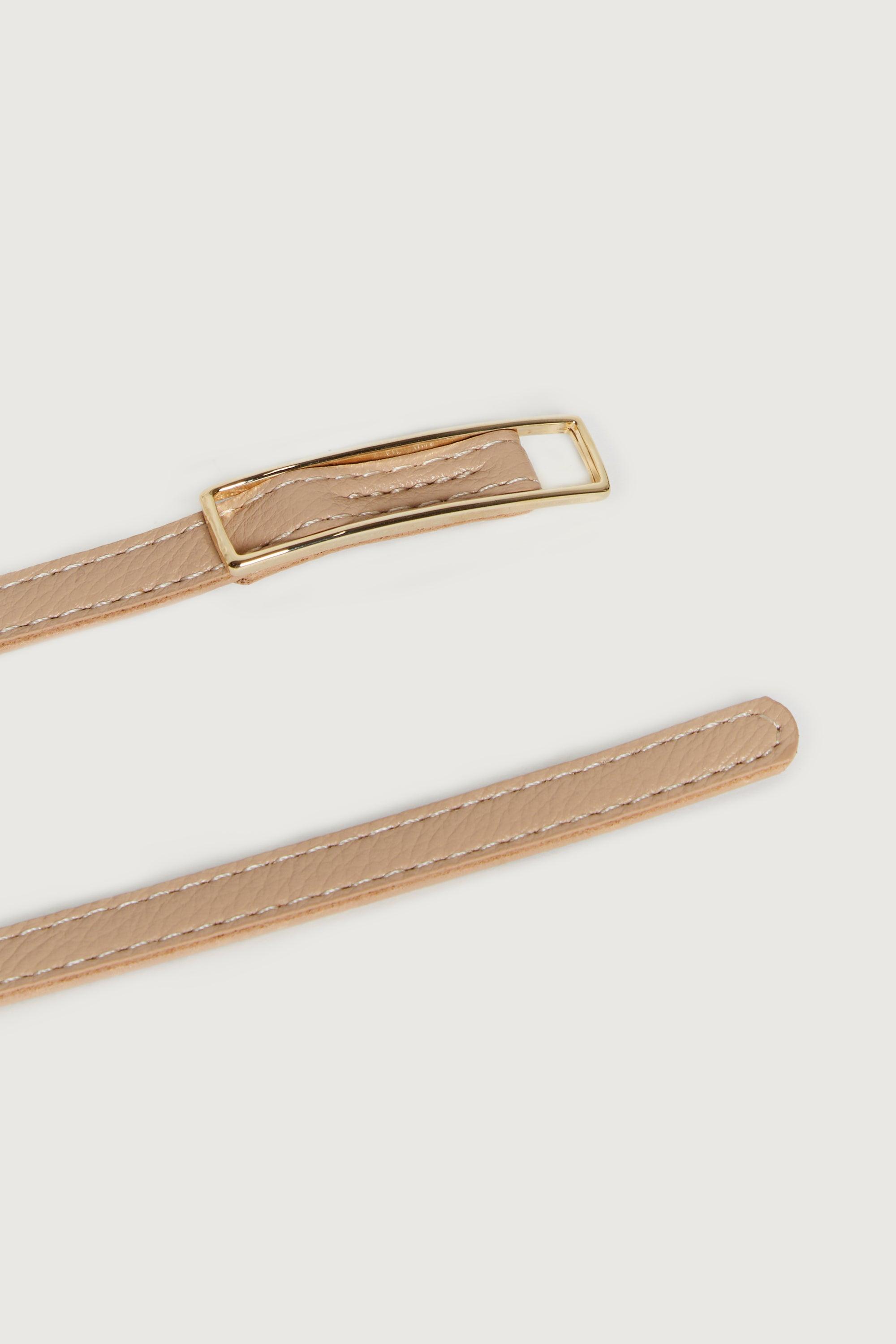 THIN BELT WITH WIDE BUCKLE by OAK + FORT