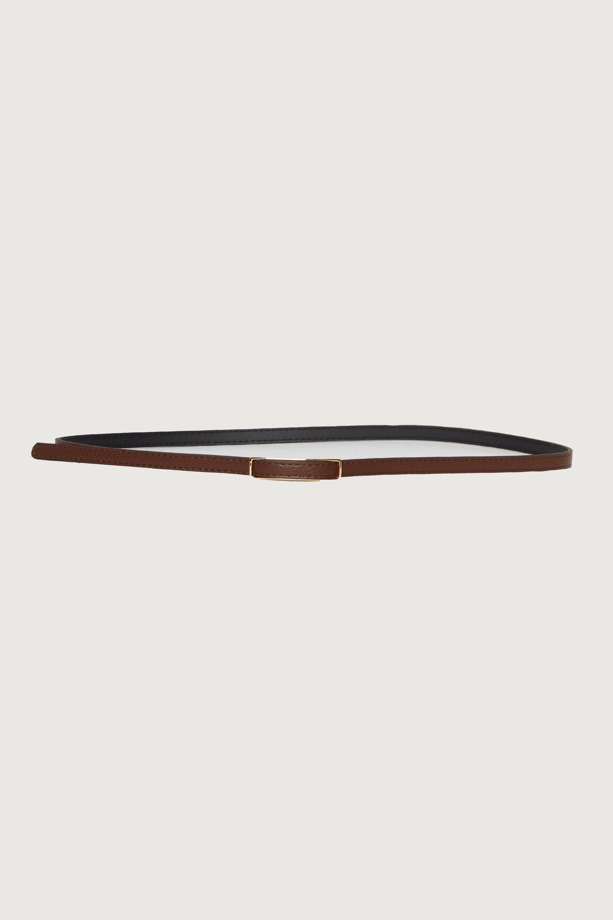 THIN BELT WITH WIDE BUCKLE by OAK + FORT