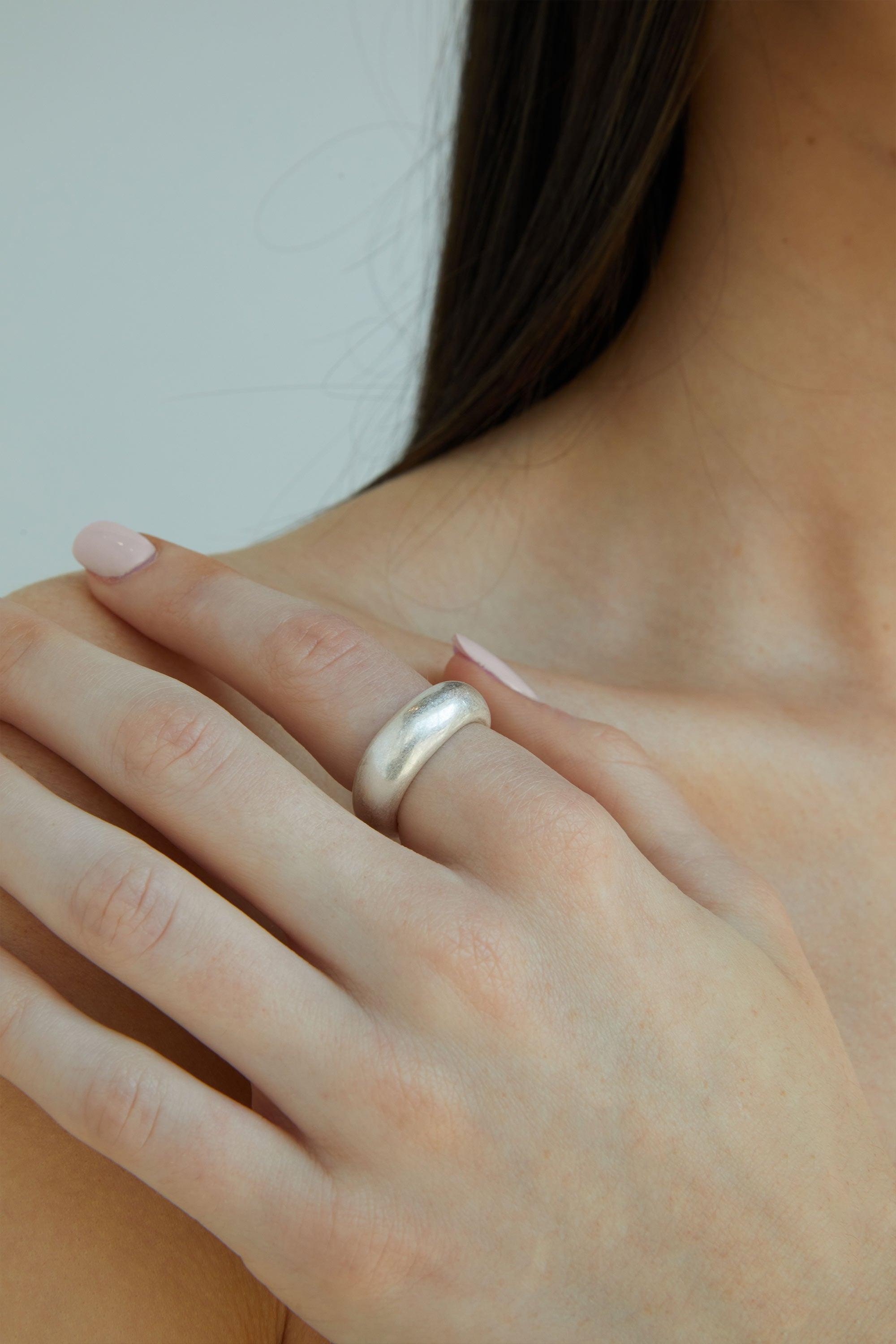 THIN DOME RING by OAK + FORT