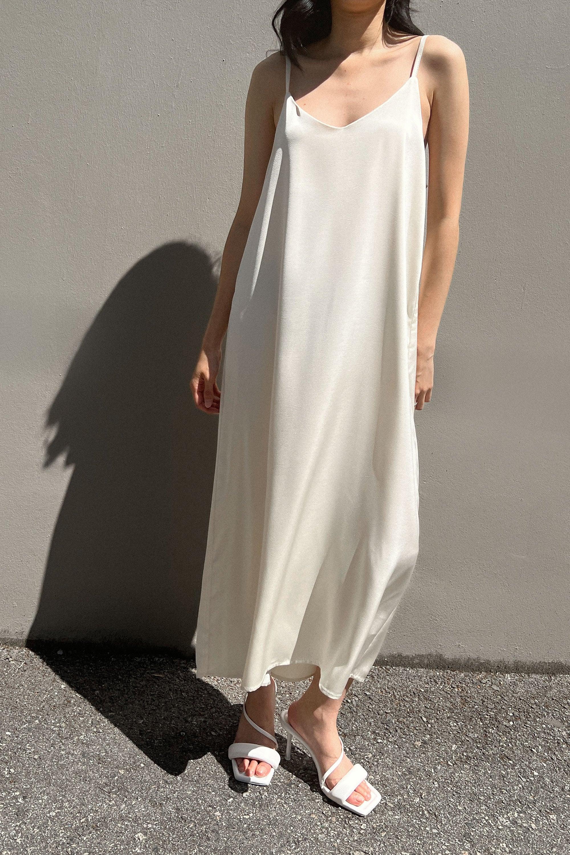 THIN STRAP MIDI DRESS by OAK + FORT