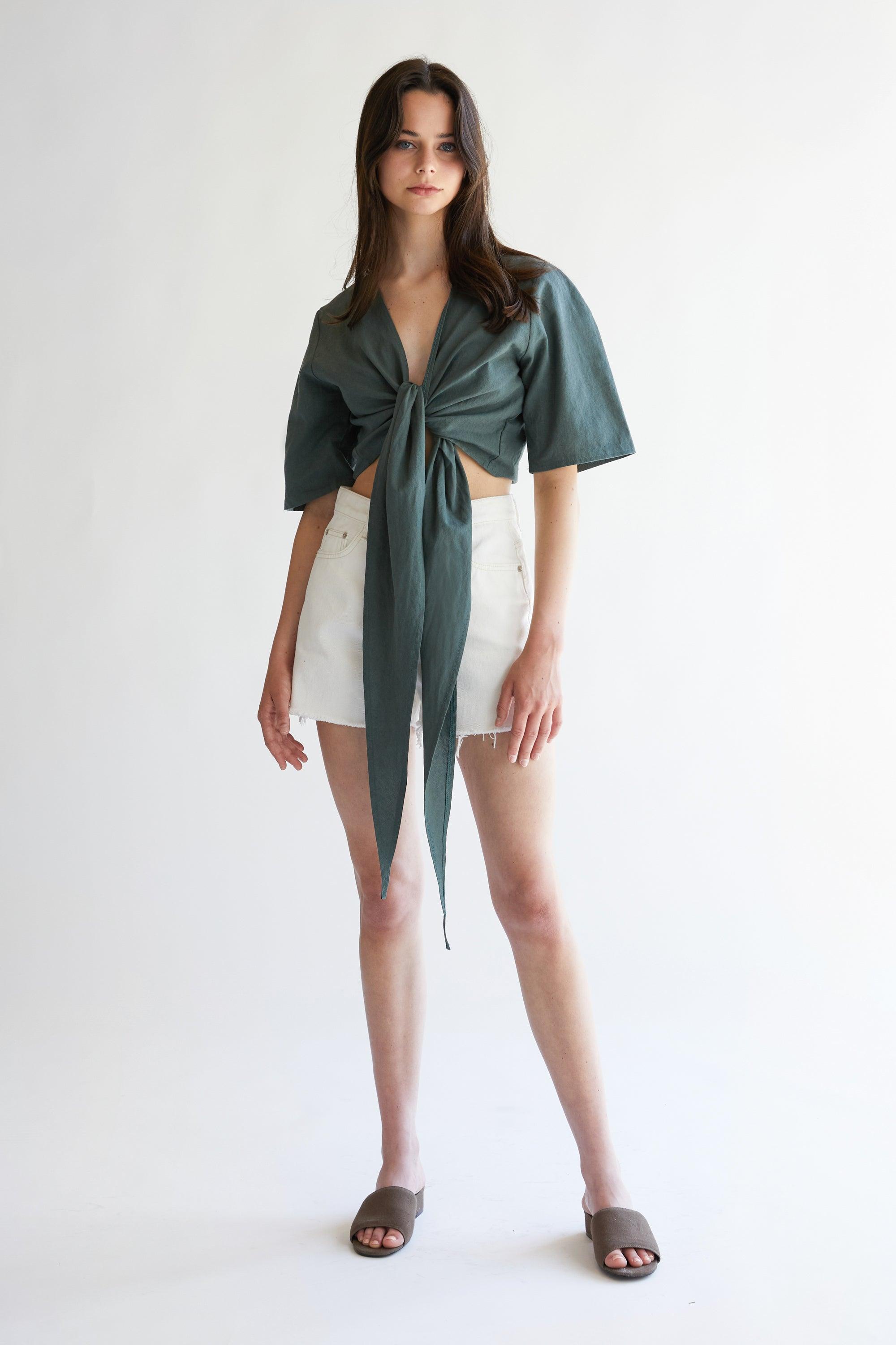 TIE FRONT TOP by OAK + FORT