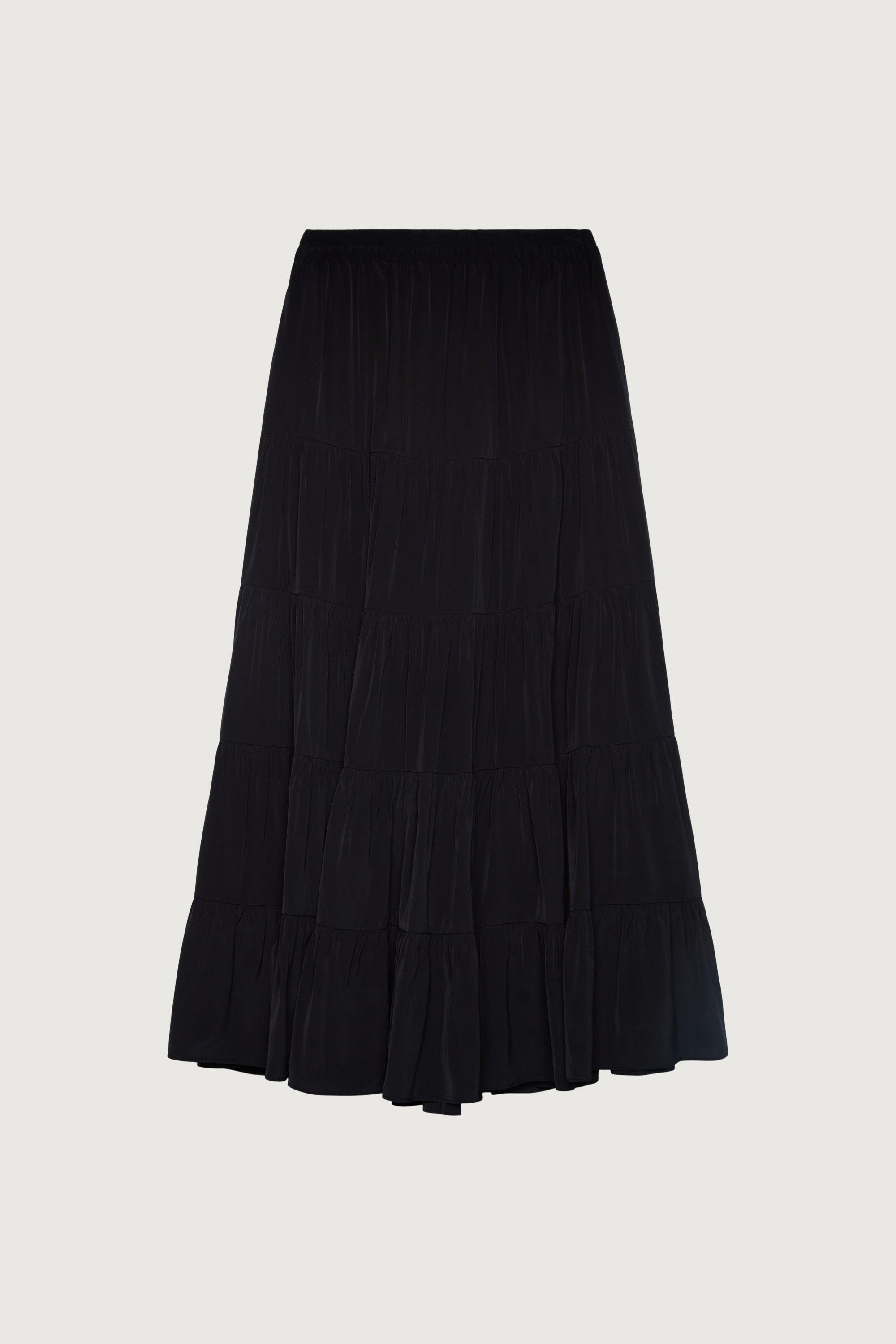 TIERED MAXI SKIRT by OAK + FORT