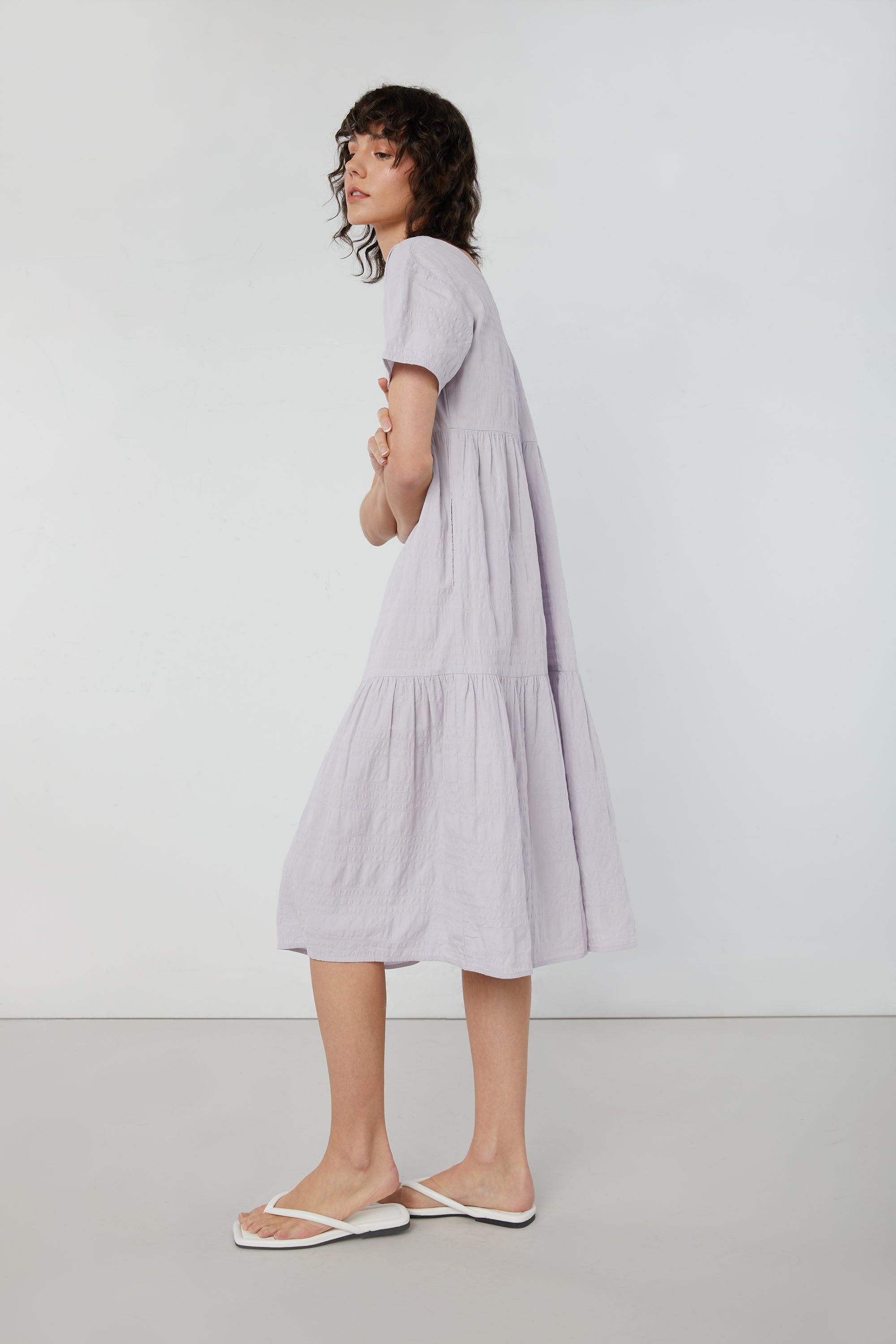 TIERED MIDI DRESS by OAK + FORT