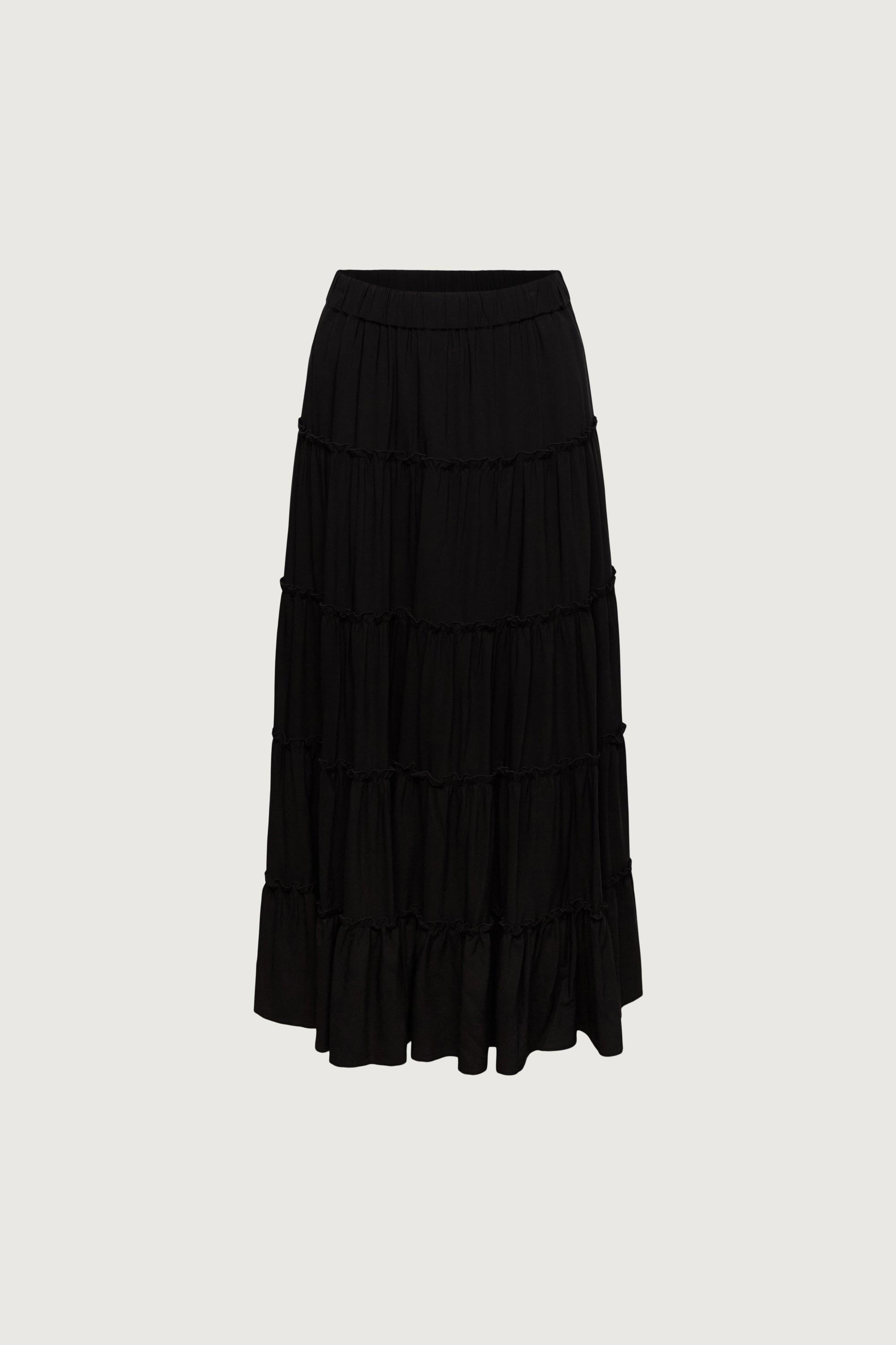 TIERED MIDI SKIRT by OAK + FORT