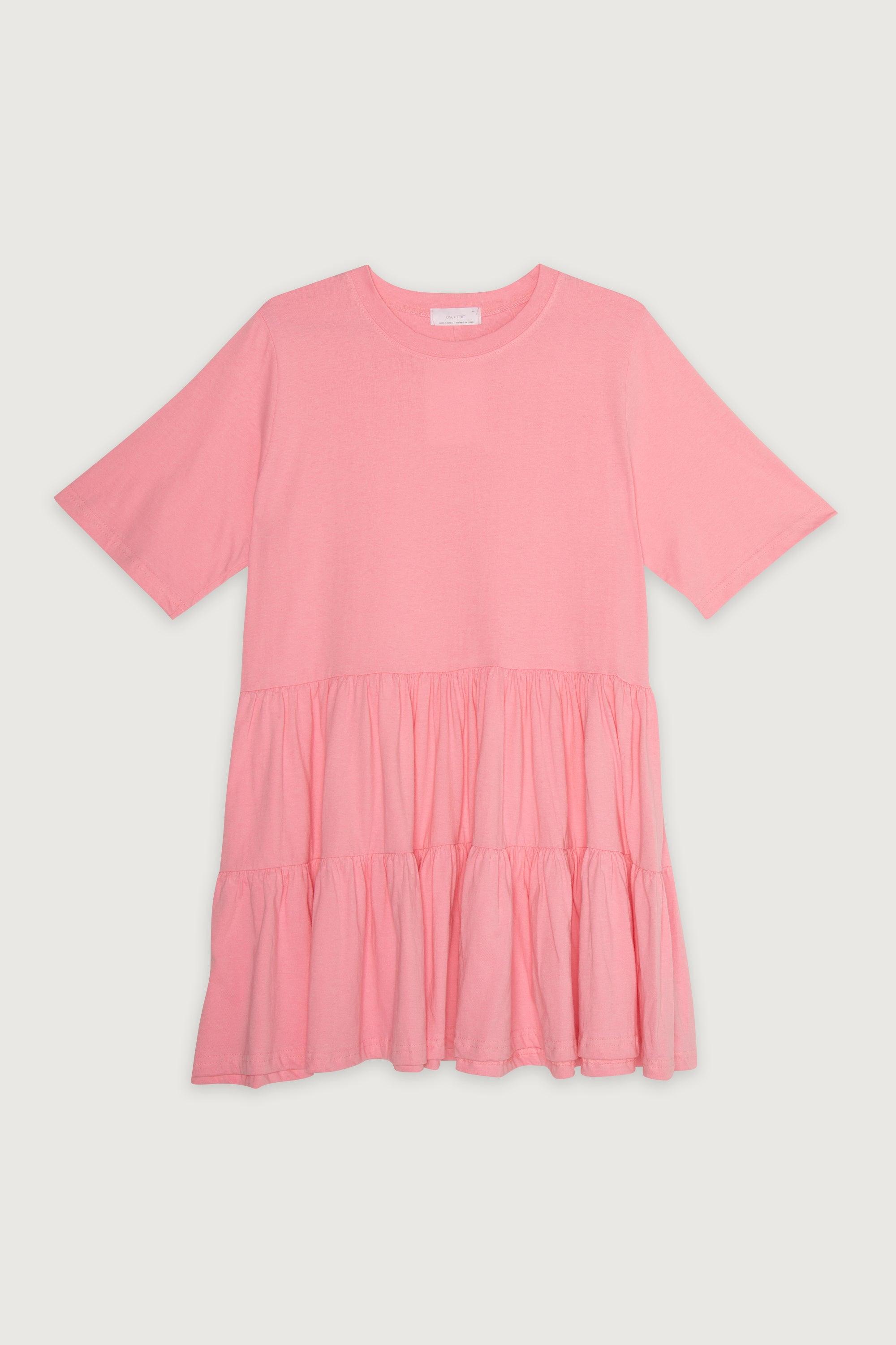 TIERED T-SHIRT DRESS by OAK + FORT