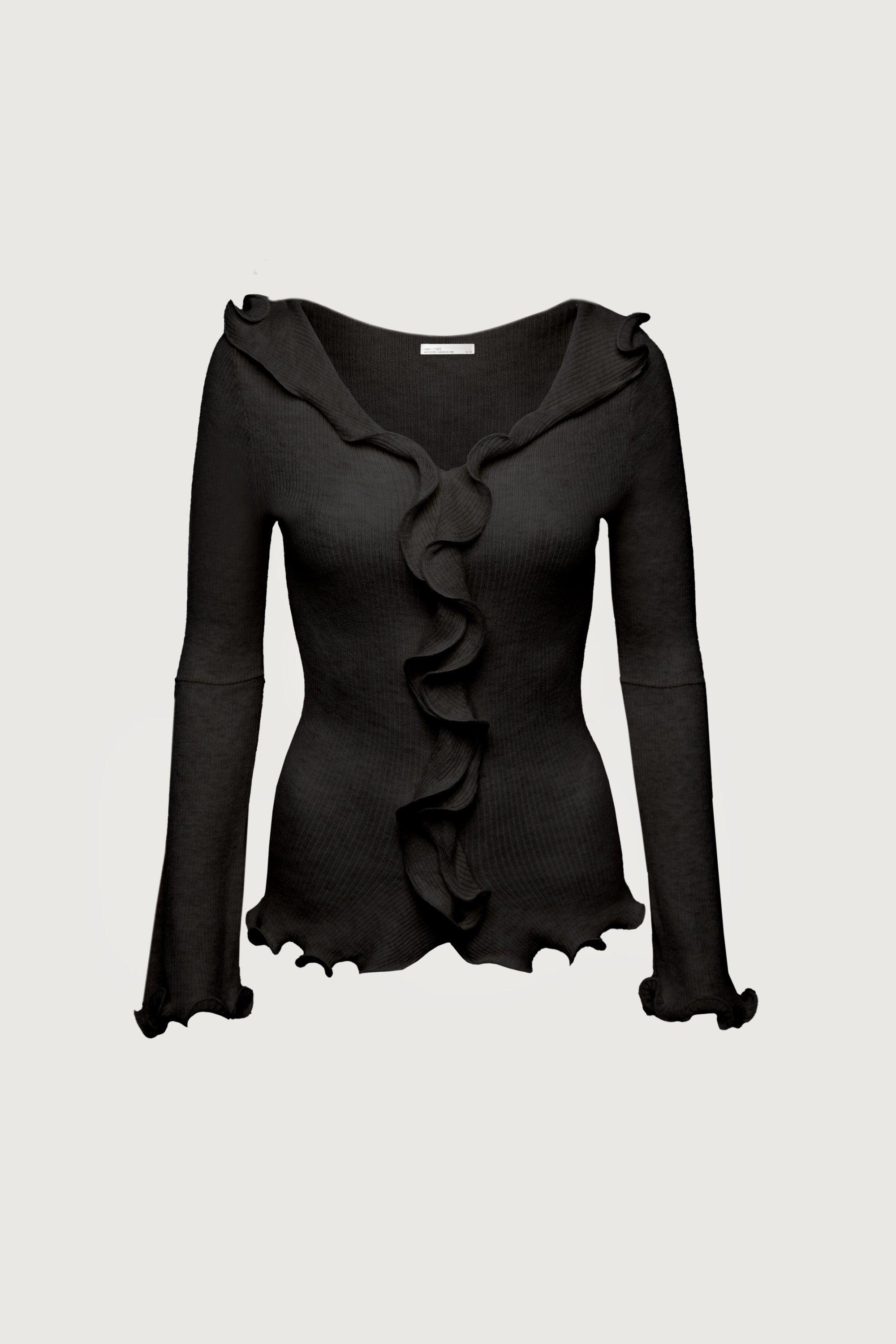 TOP WITH RUFFLE DETAIL by OAK + FORT