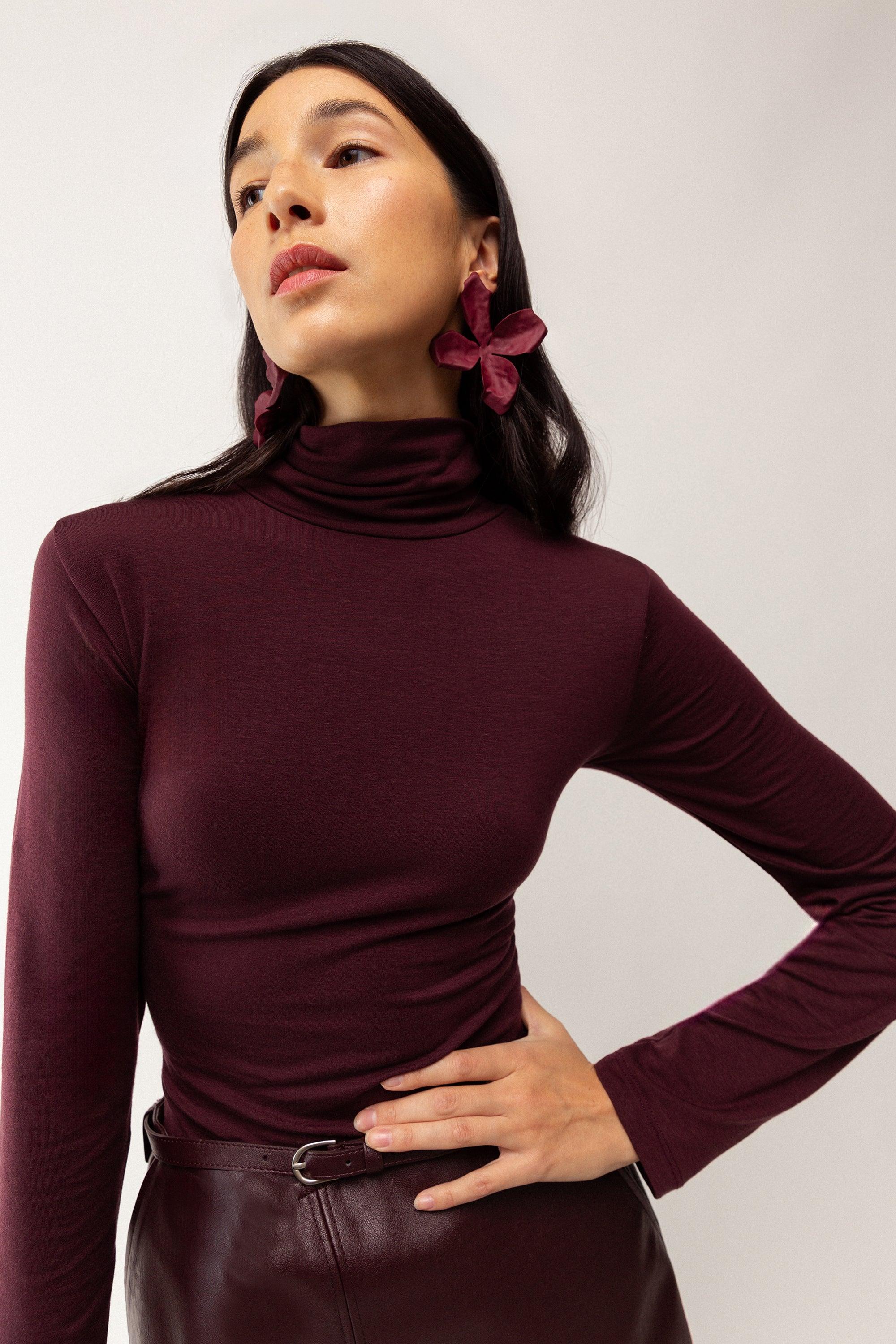 TURTLENECK LONG SLEEVE TOP by OAK + FORT