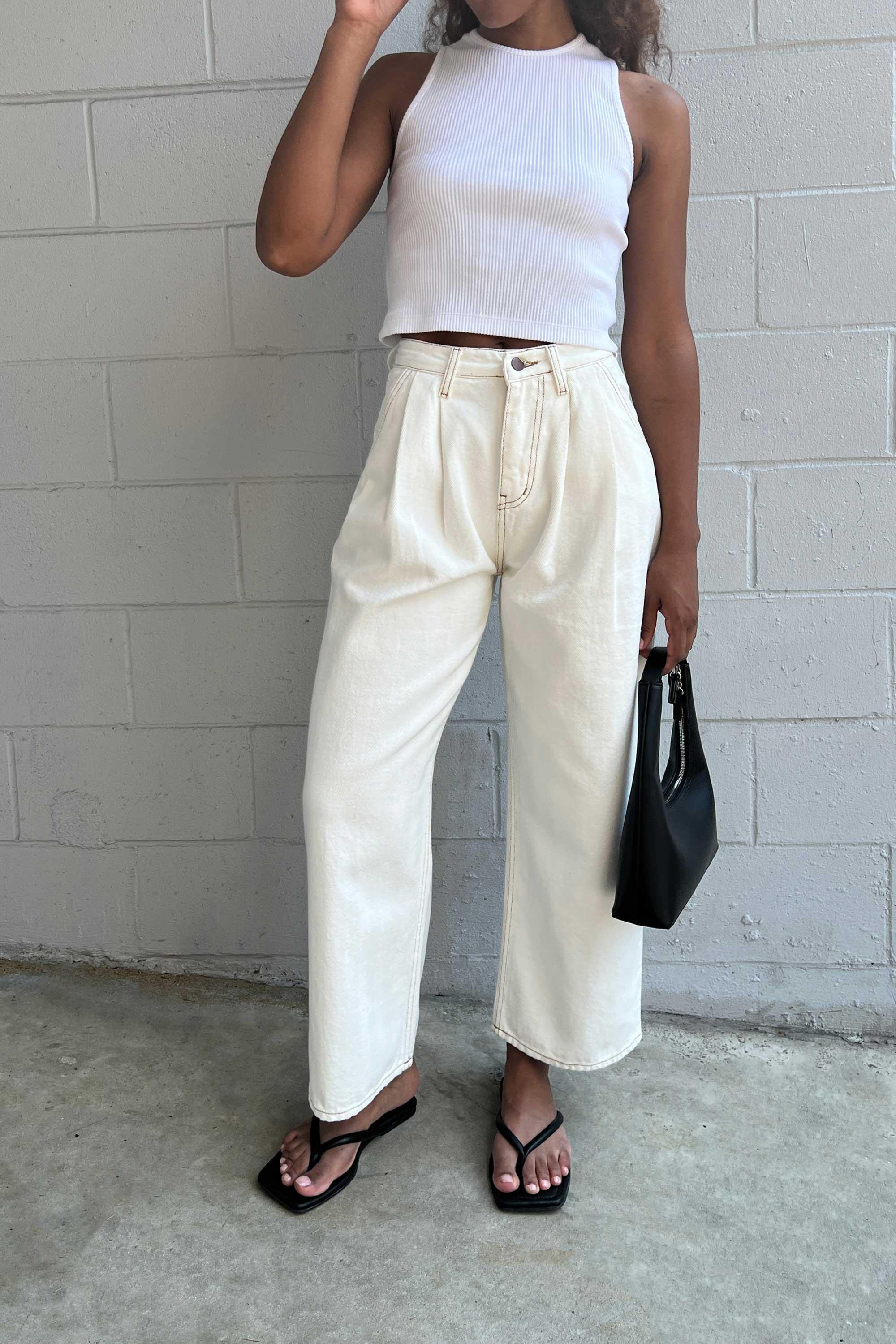 TWILL STRAIGHT LEG PANT by OAK + FORT