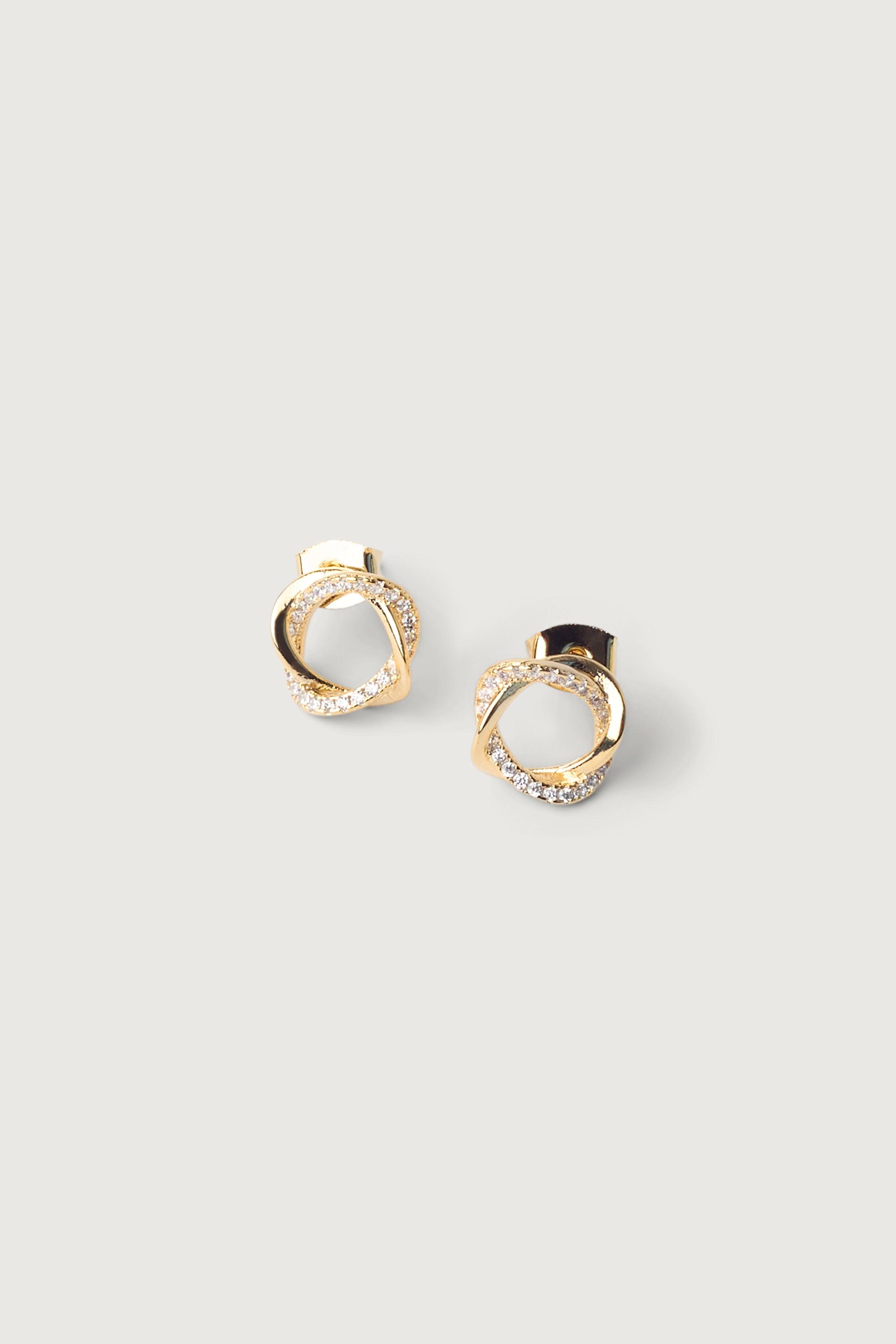 TWIST KNOT STUD EARRINGS by OAK + FORT