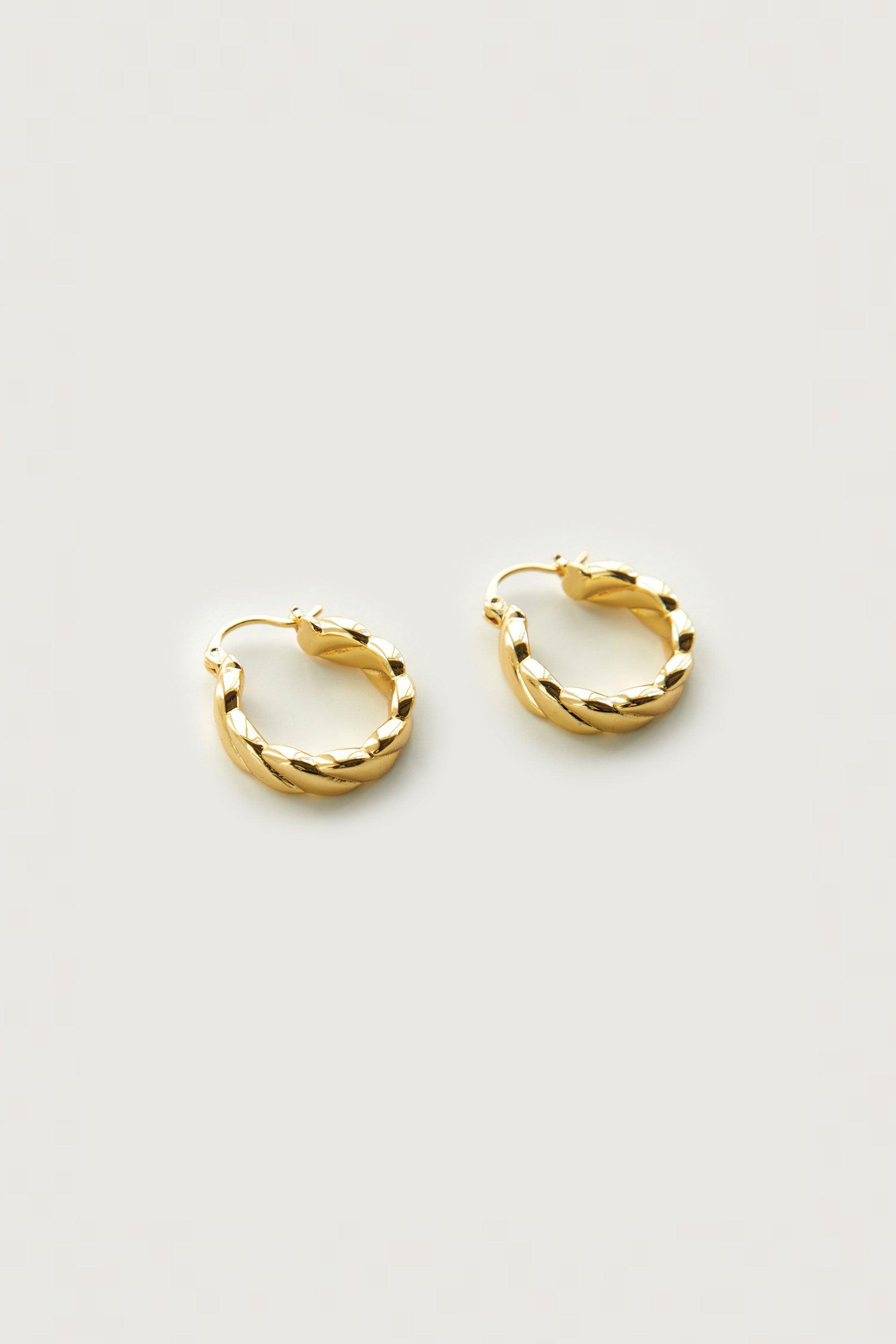 TWISTED HOOP EARRING by OAK + FORT